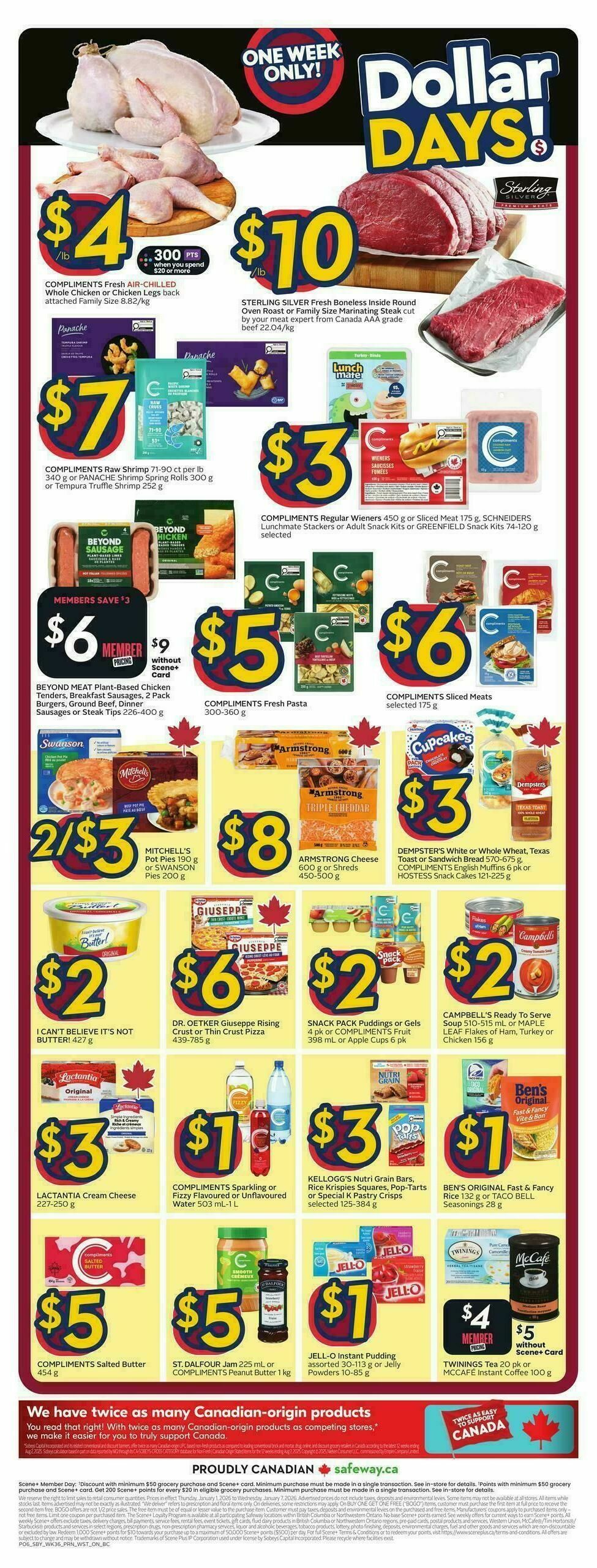 Safeway Flyer from January 1