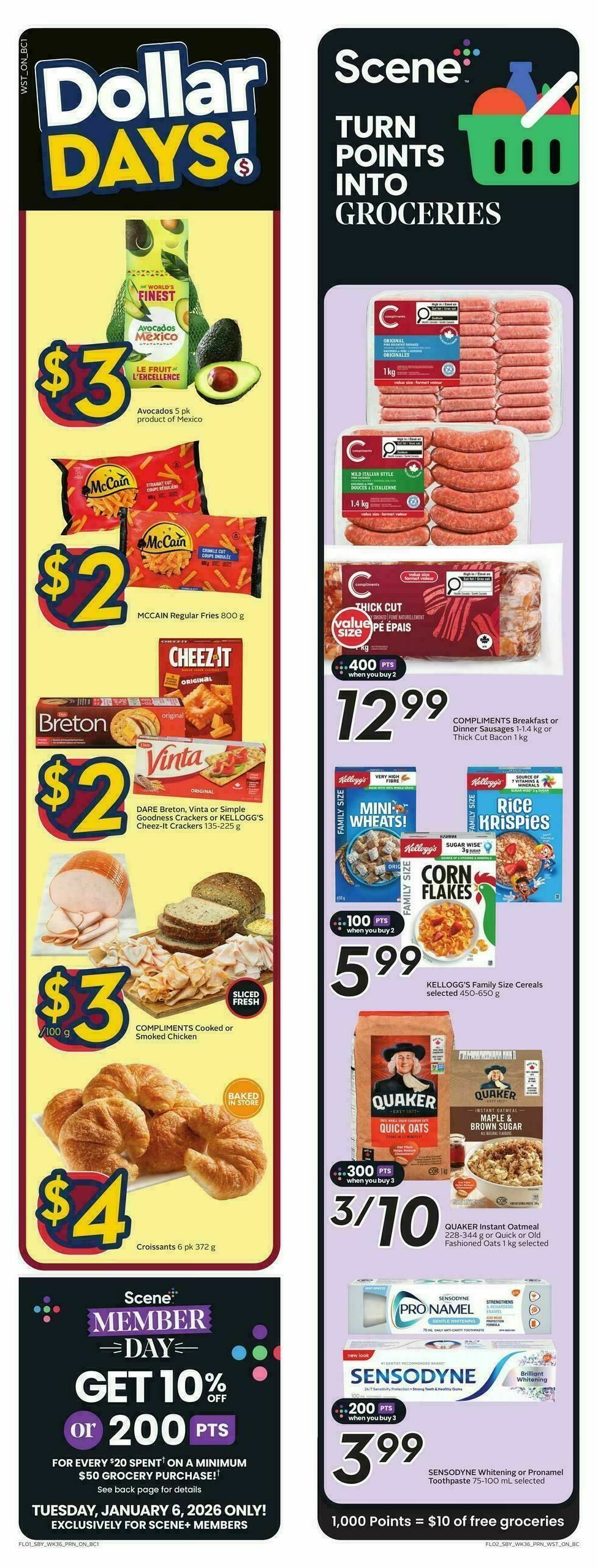 Safeway Flyer from January 1