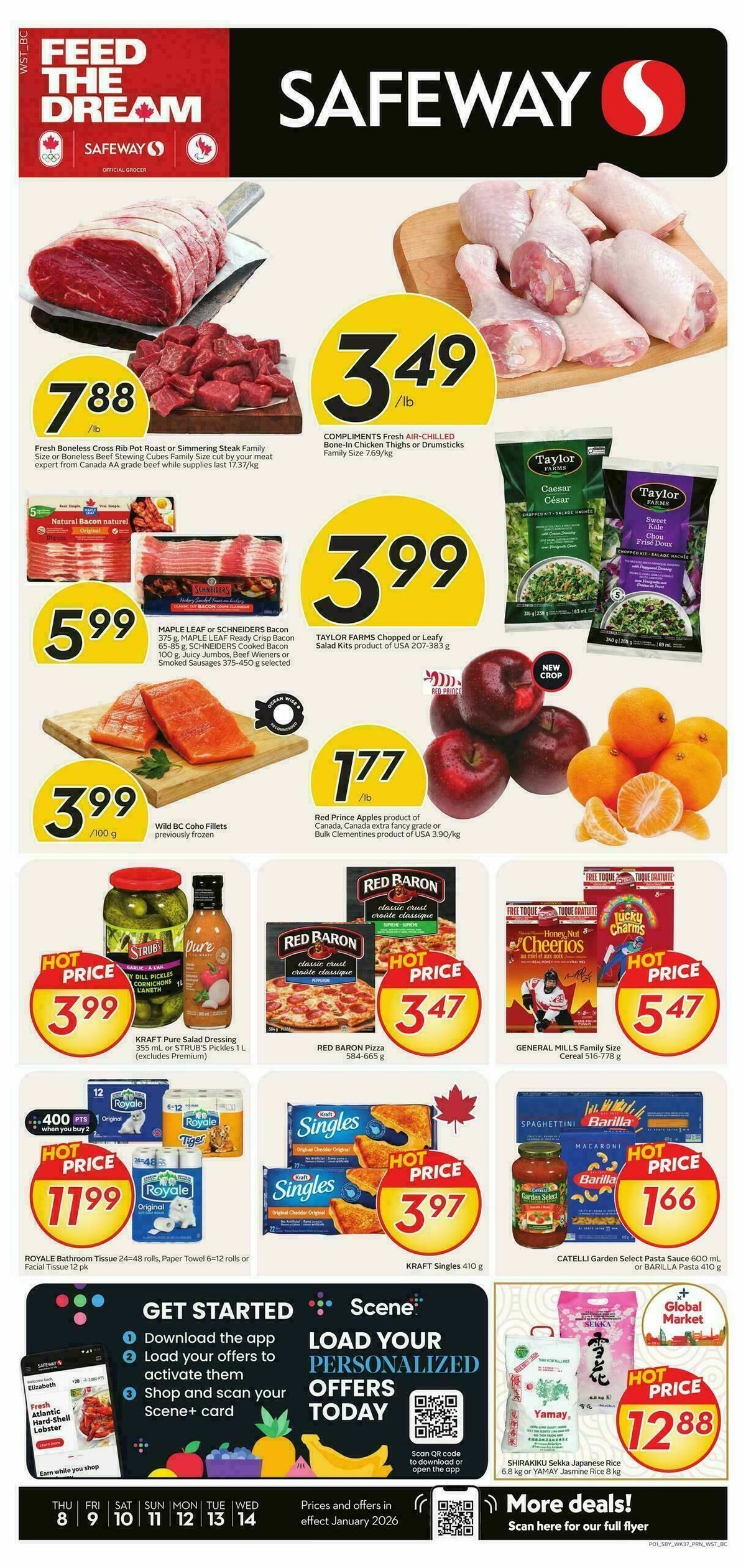 Safeway Flyer from January 8