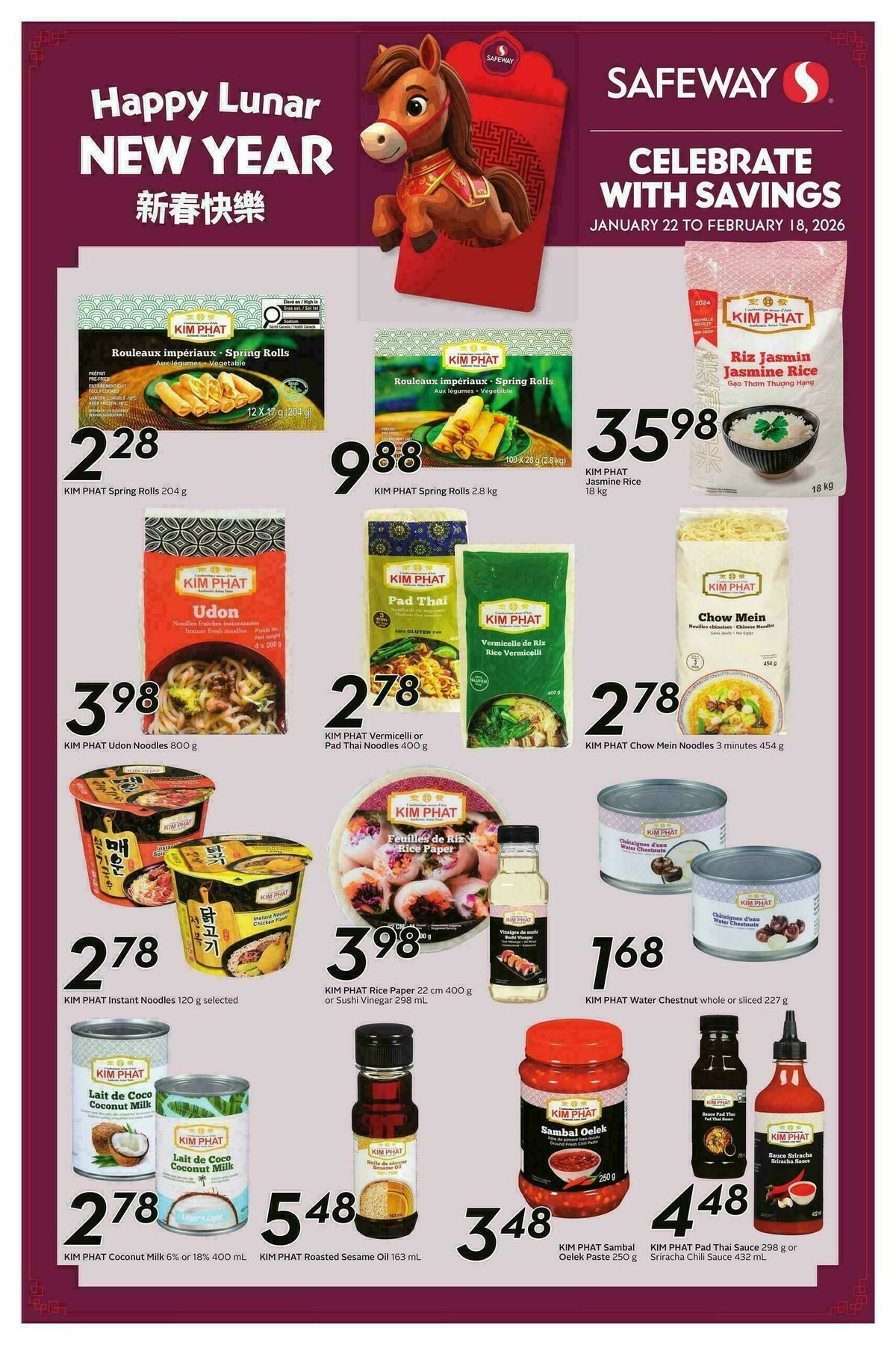 Safeway Lunar New Year Festival Flyer from January 22