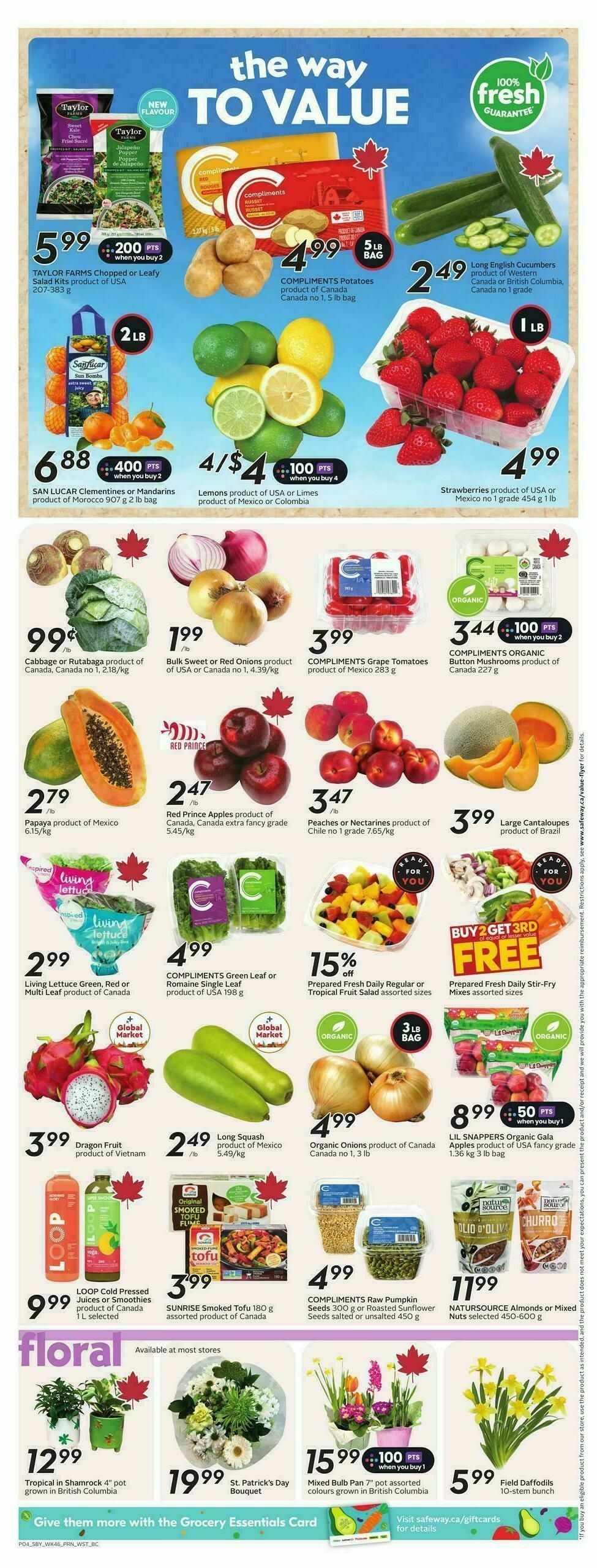 Safeway Flyer from March 12