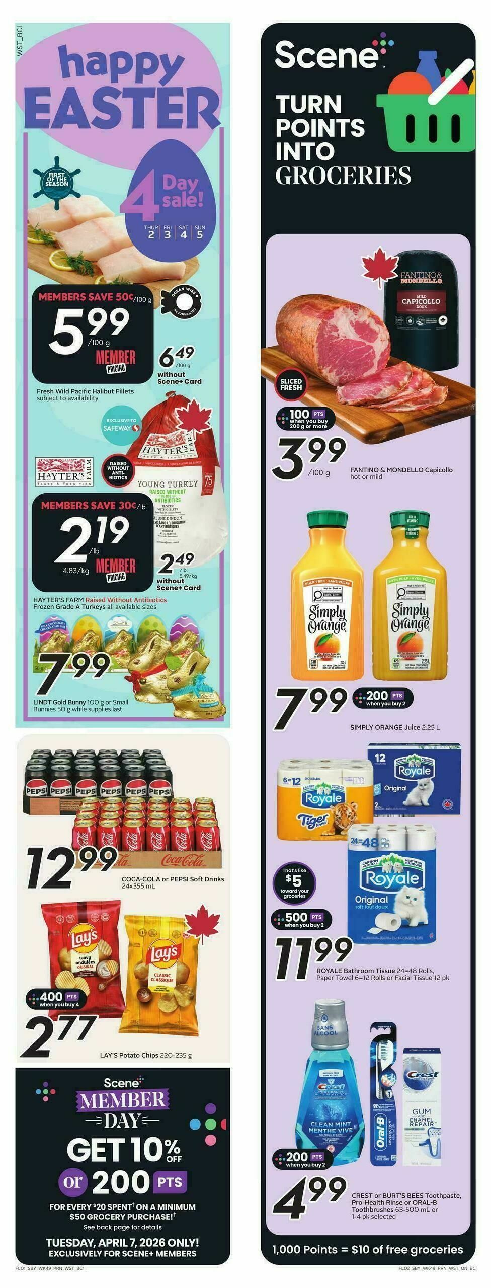 Safeway Flyer from April 2