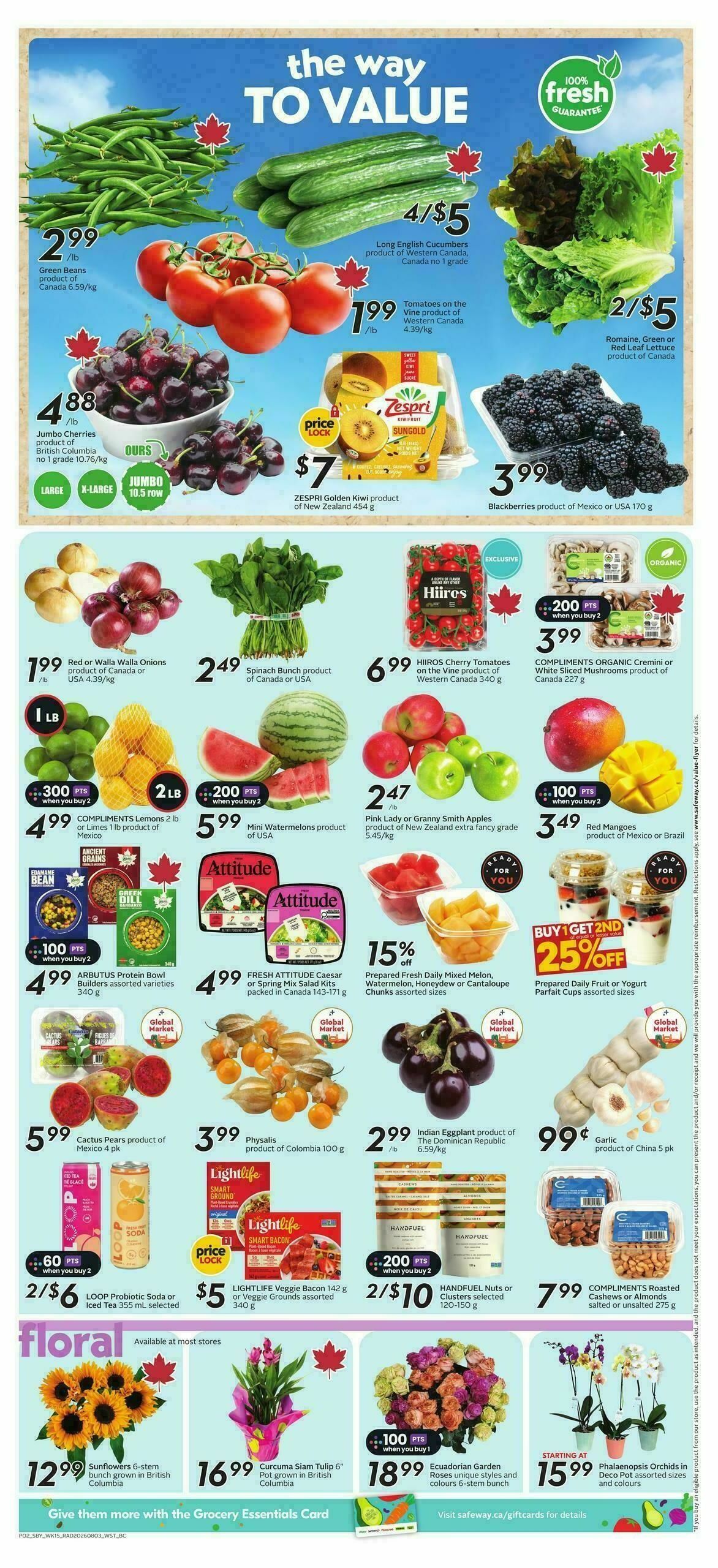 Safeway Flyer from August 6