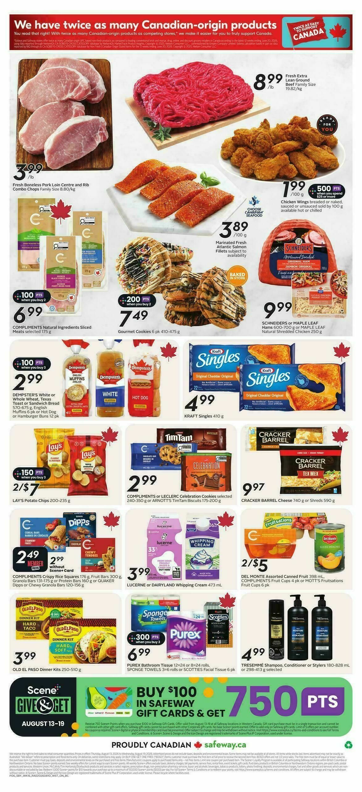 Safeway Flyer from August 13