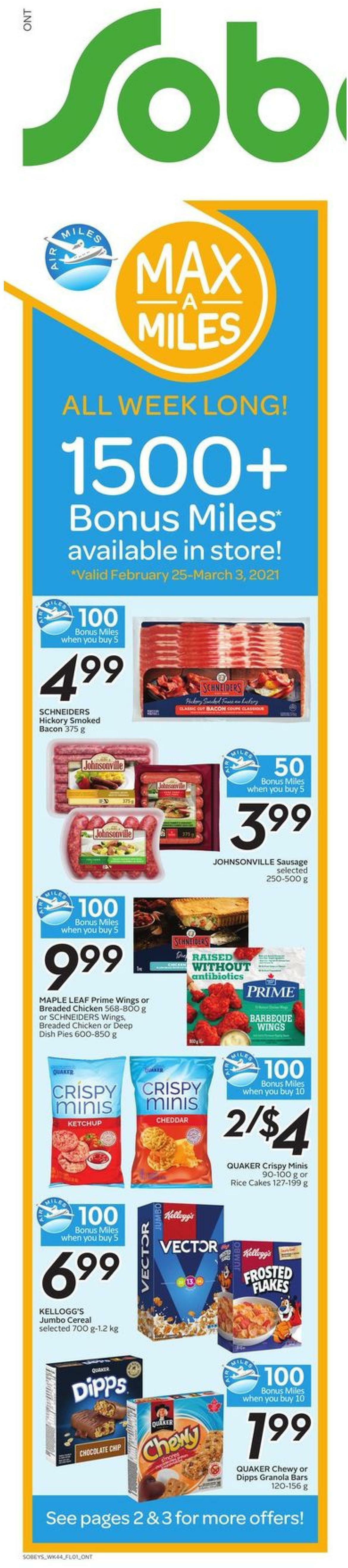 Sobeys Flyer from February 25