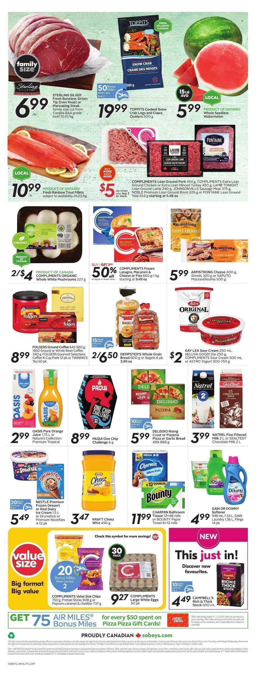 Sobeys Flyer from August 11