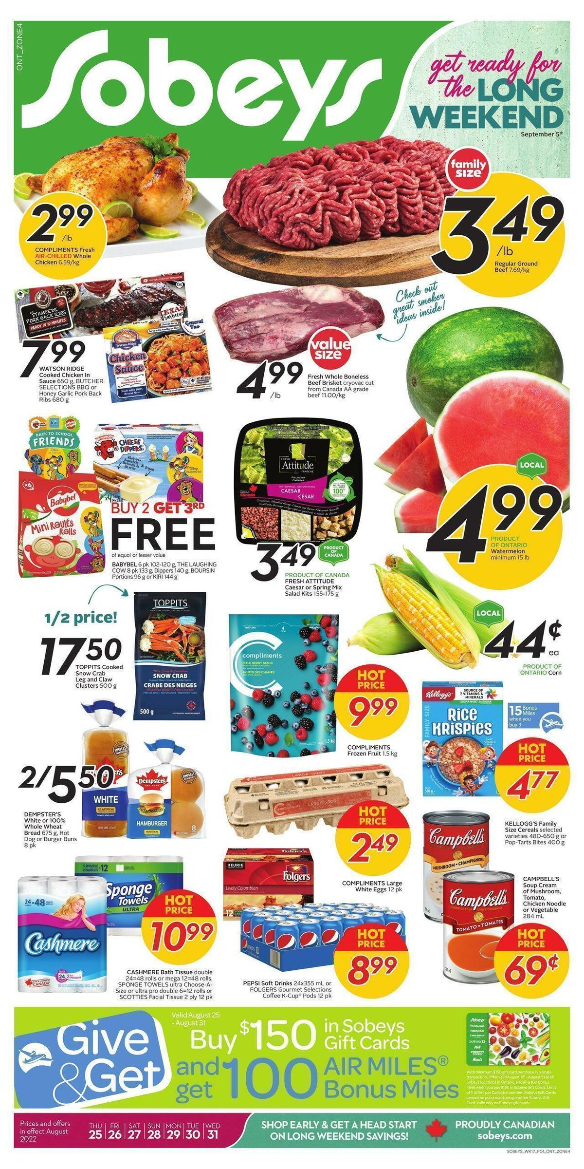 Sobeys Flyer from August 25