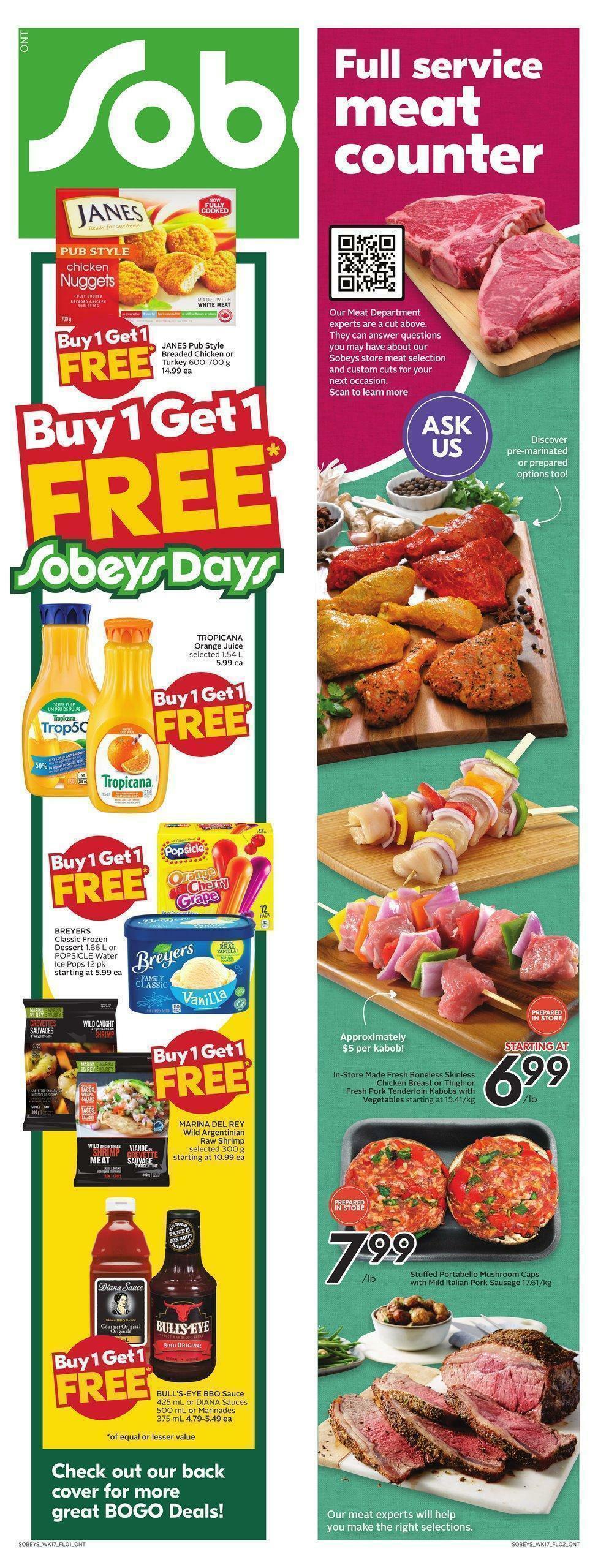 Sobeys Flyer from August 25