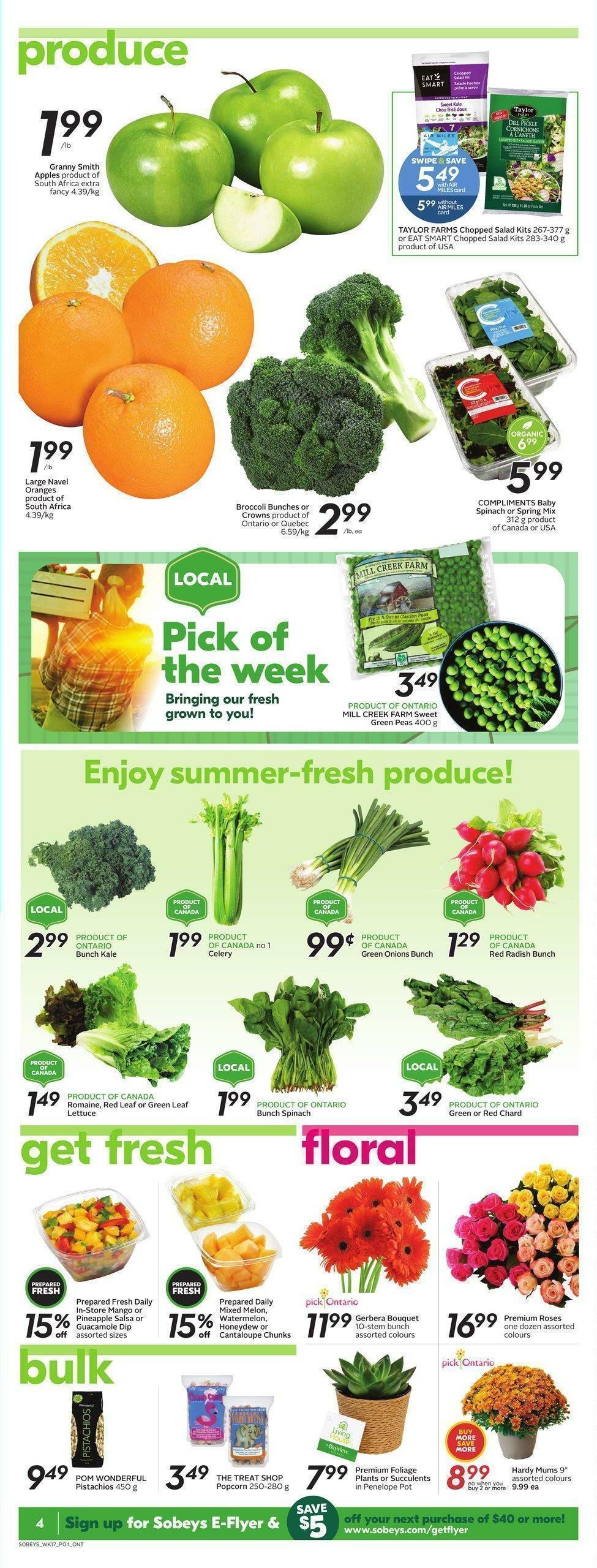 Sobeys Flyer from August 25