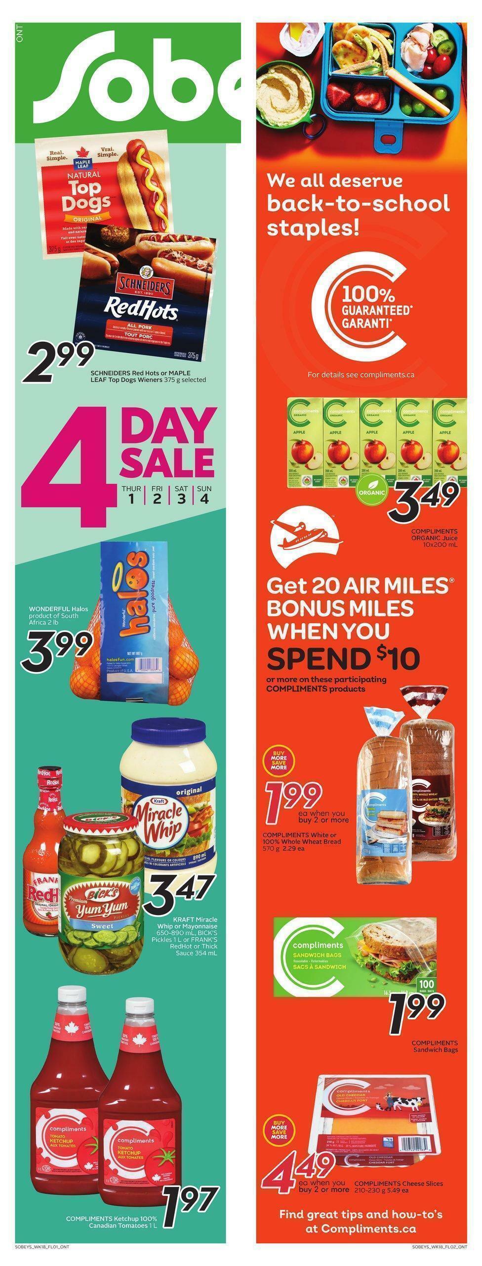 Sobeys Flyer from September 1