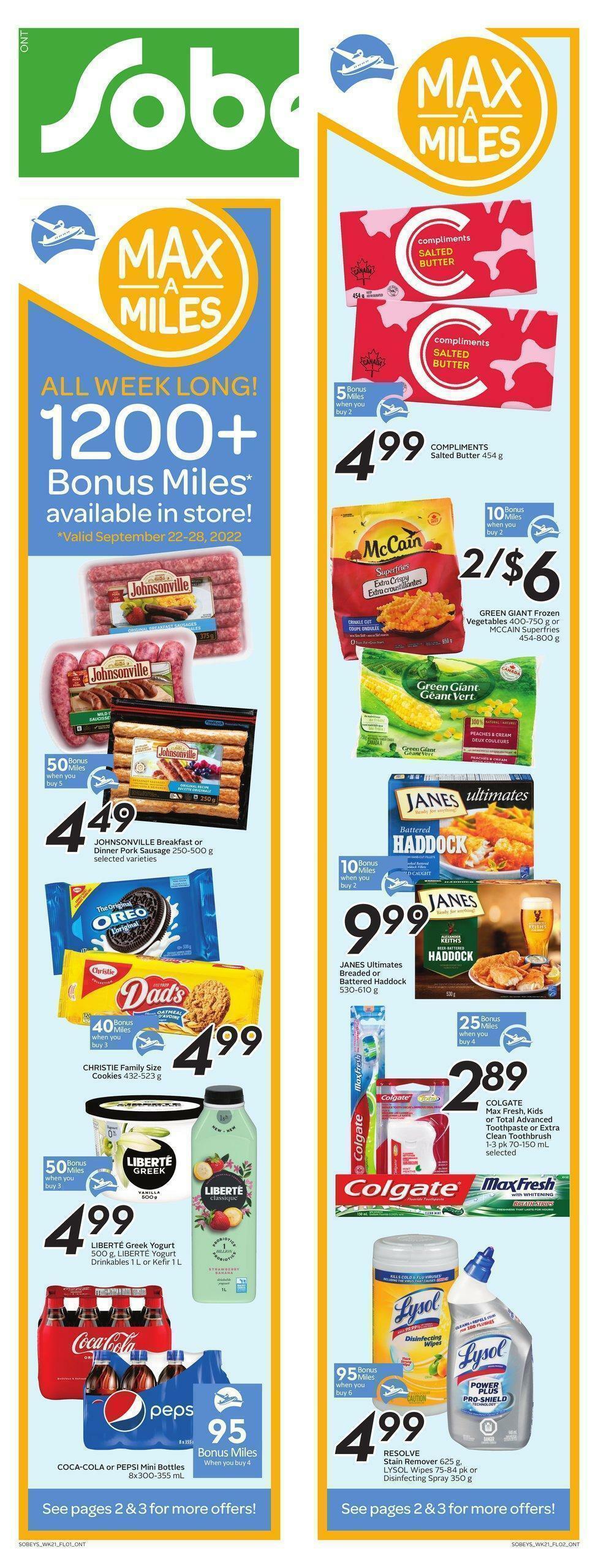 Sobeys Flyer from September 22