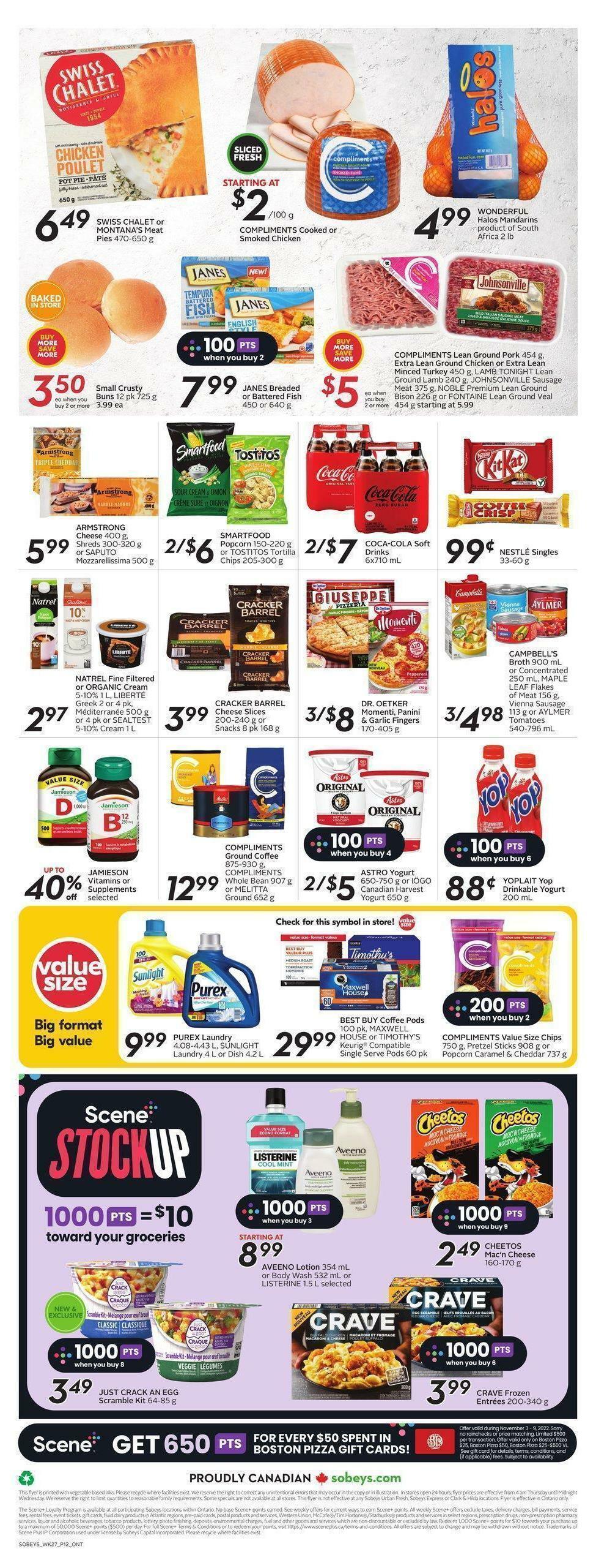 Sobeys Flyer from November 3