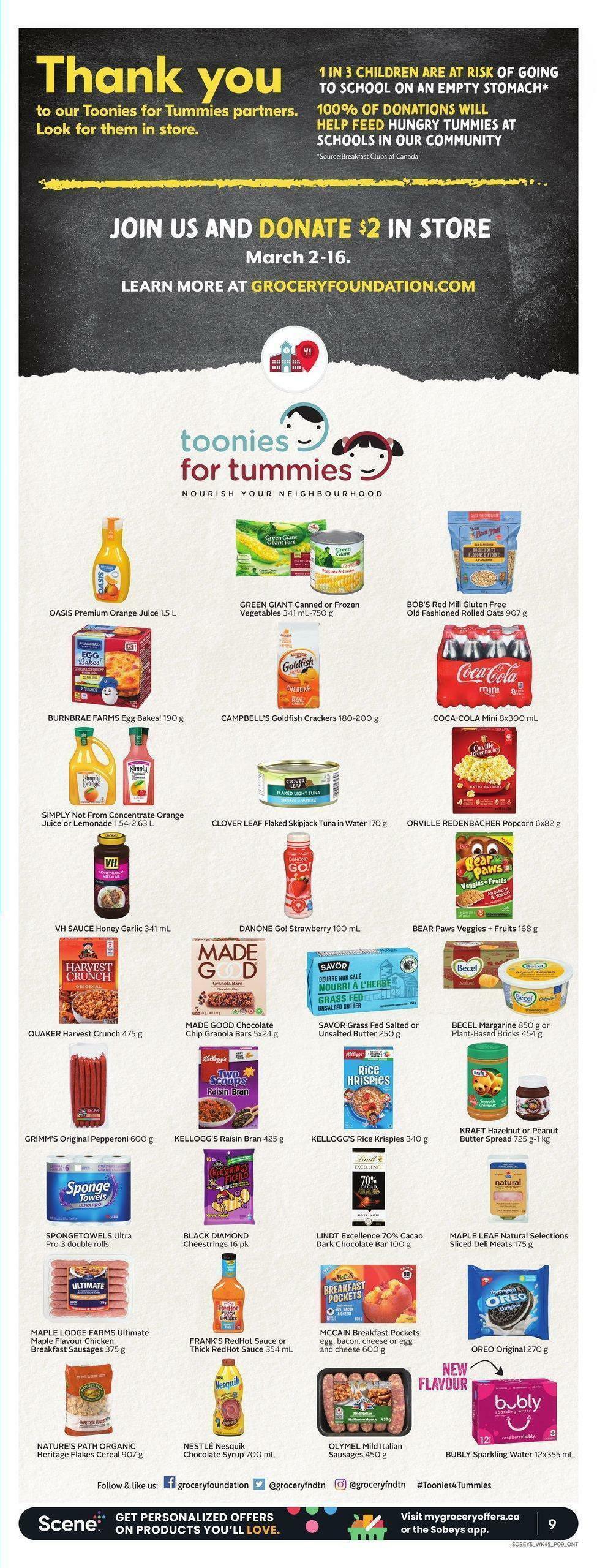 Sobeys Flyer from March 9