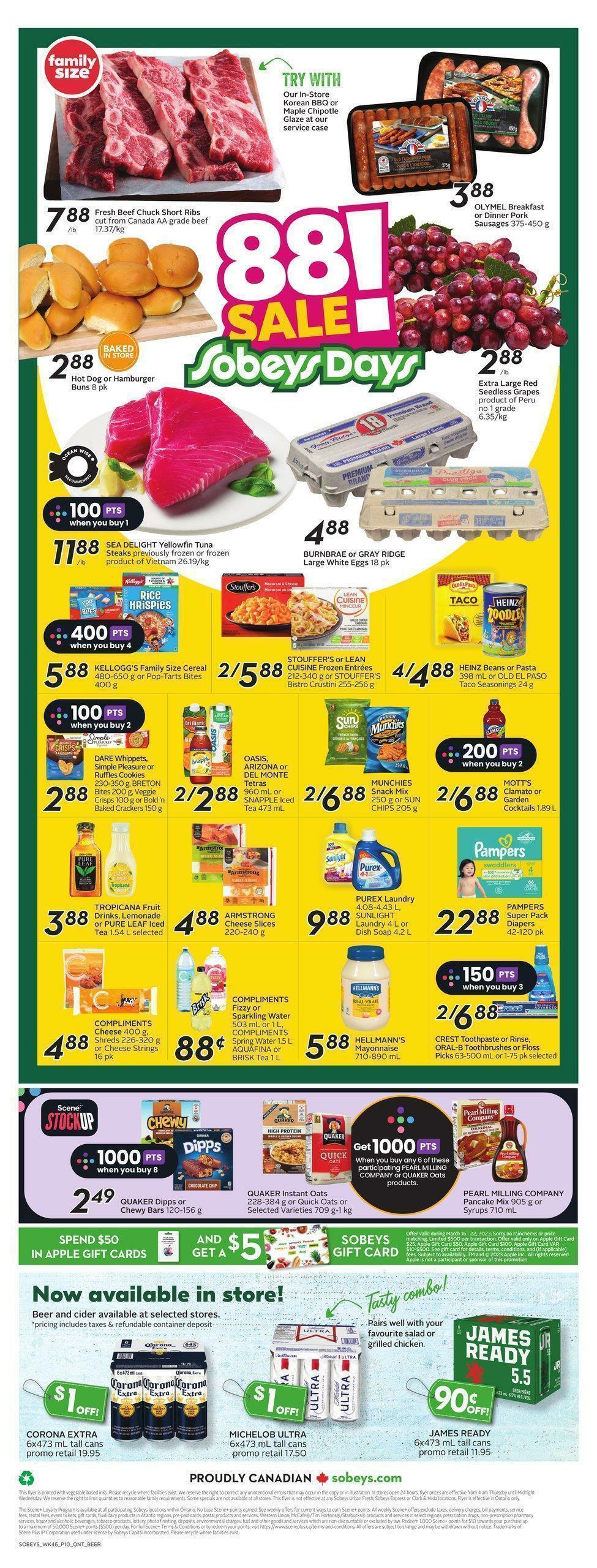 Sobeys Flyer from March 16