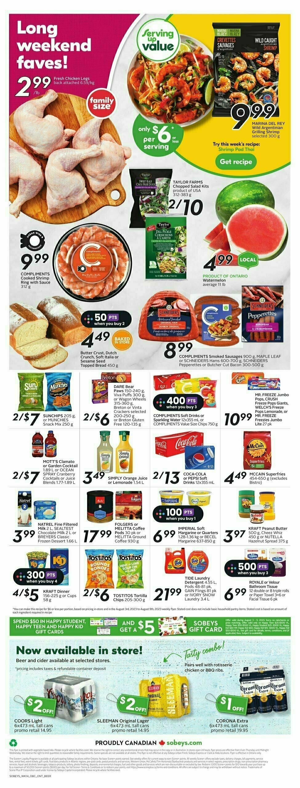 Sobeys Flyer from August 3