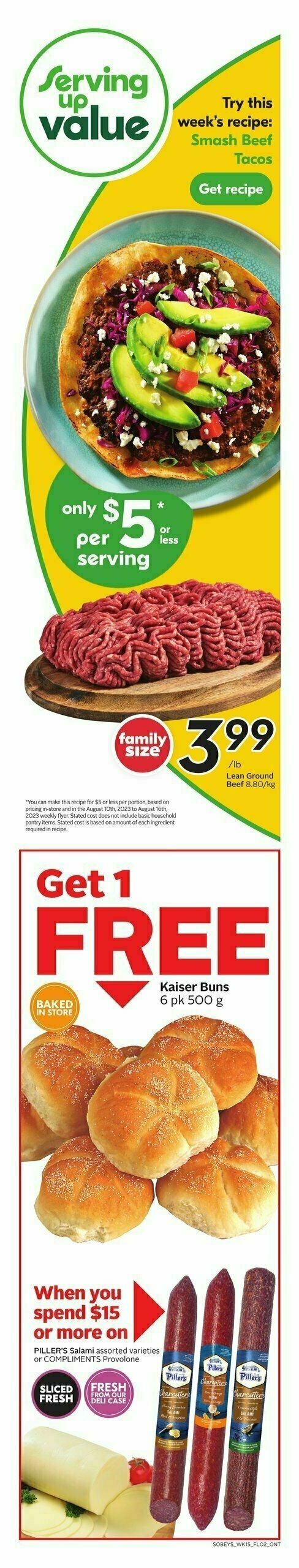 Sobeys Flyer from August 10
