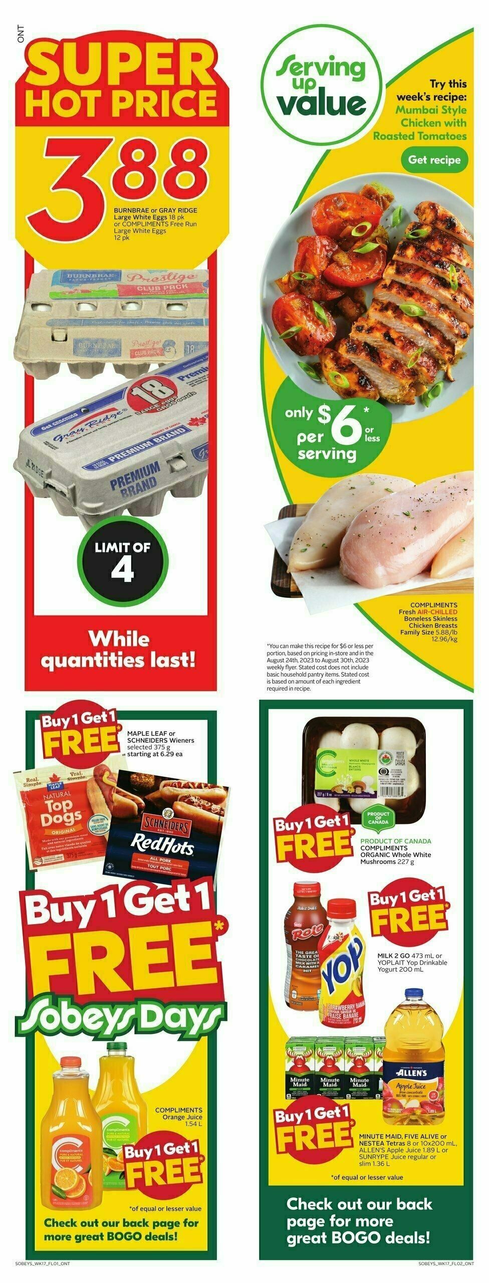 Sobeys Flyer from August 24