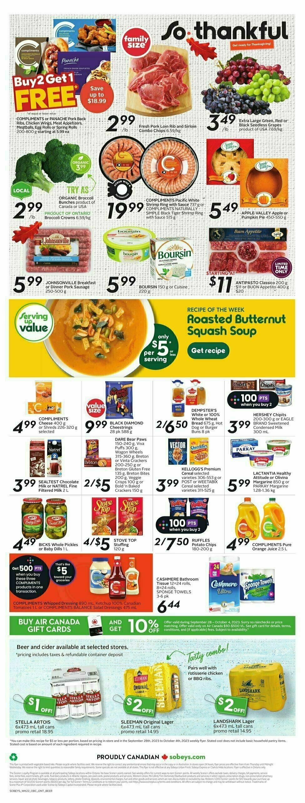 Sobeys Flyer from September 28