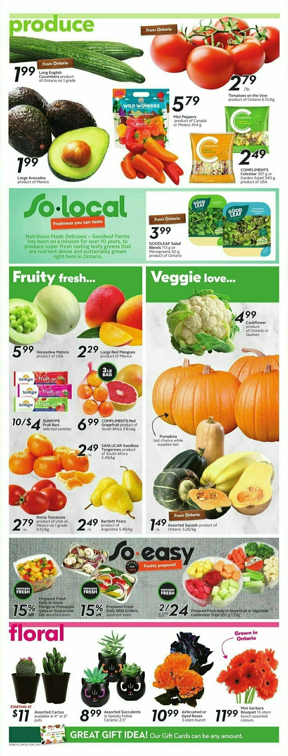 Sobeys Flyer from October 26