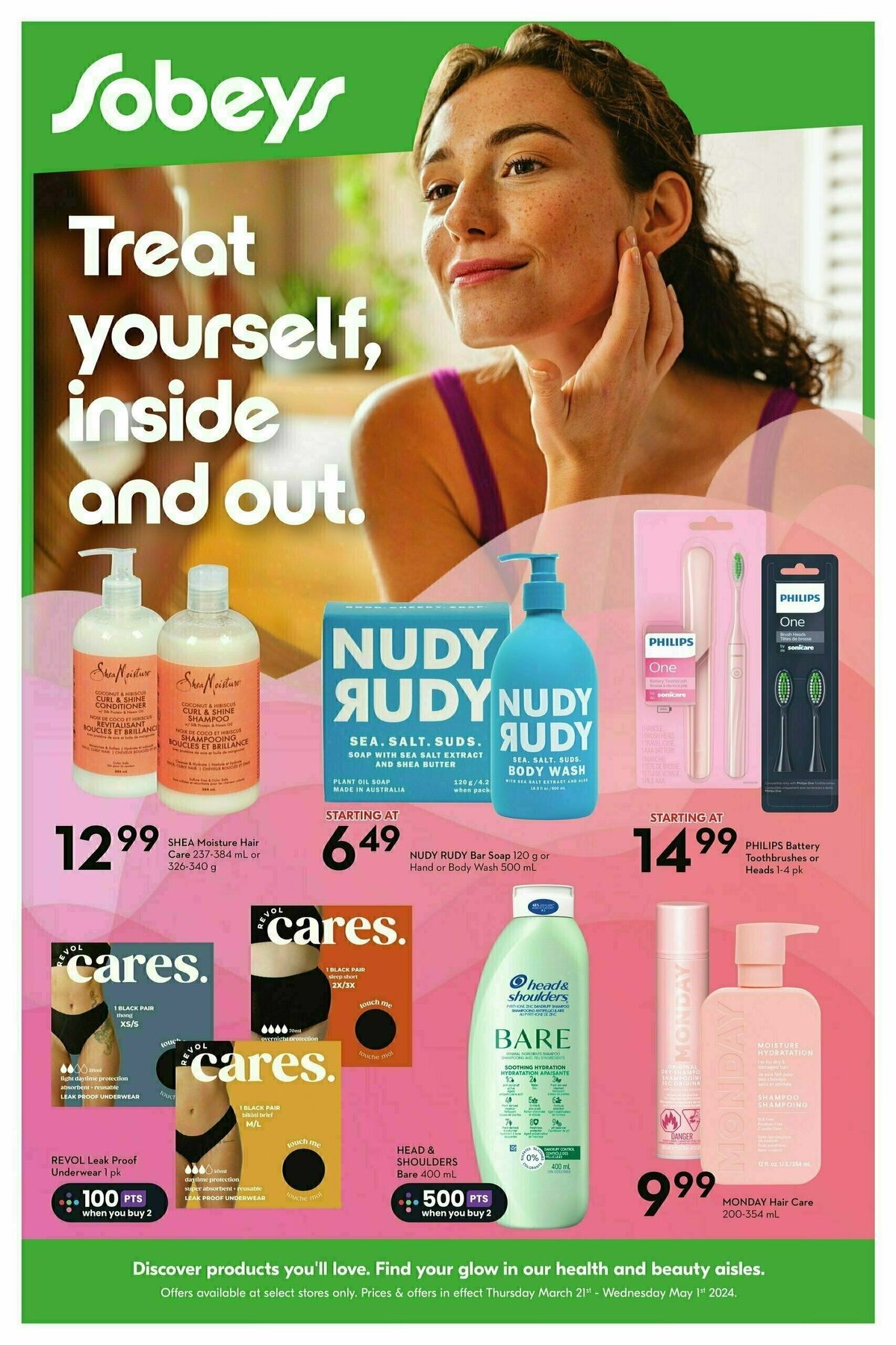 Sobeys Health & Beauty Flyer from March 21
