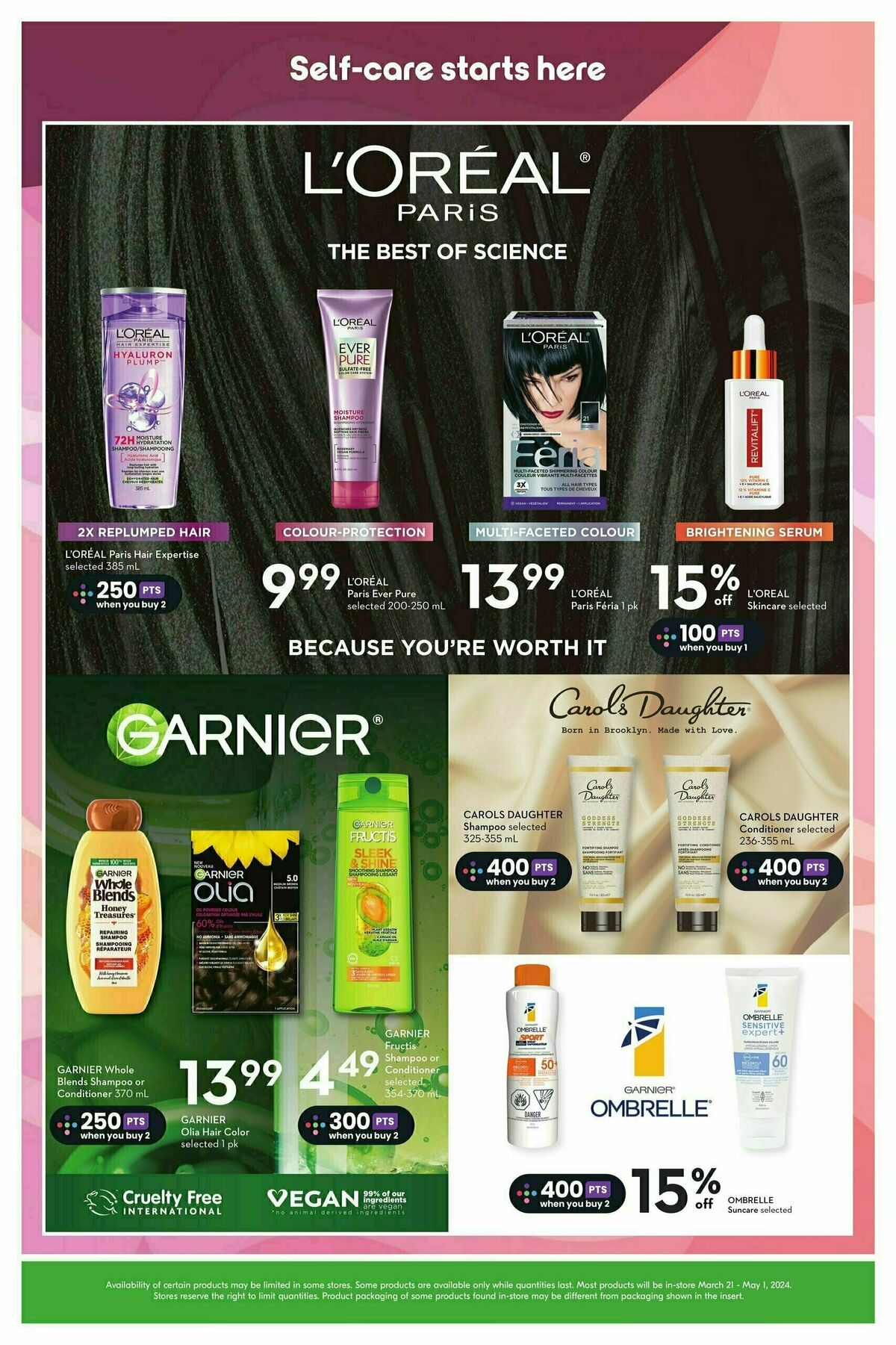 Sobeys Health & Beauty Flyer from March 21