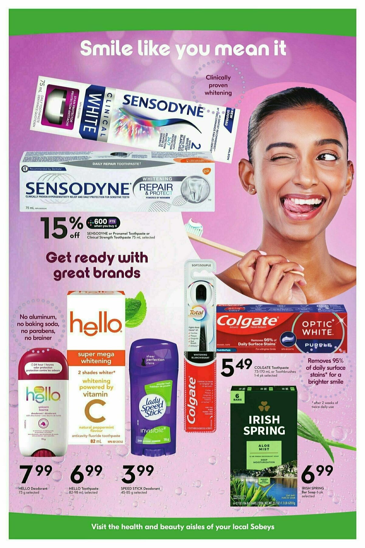Sobeys Health & Beauty Flyer from February 20