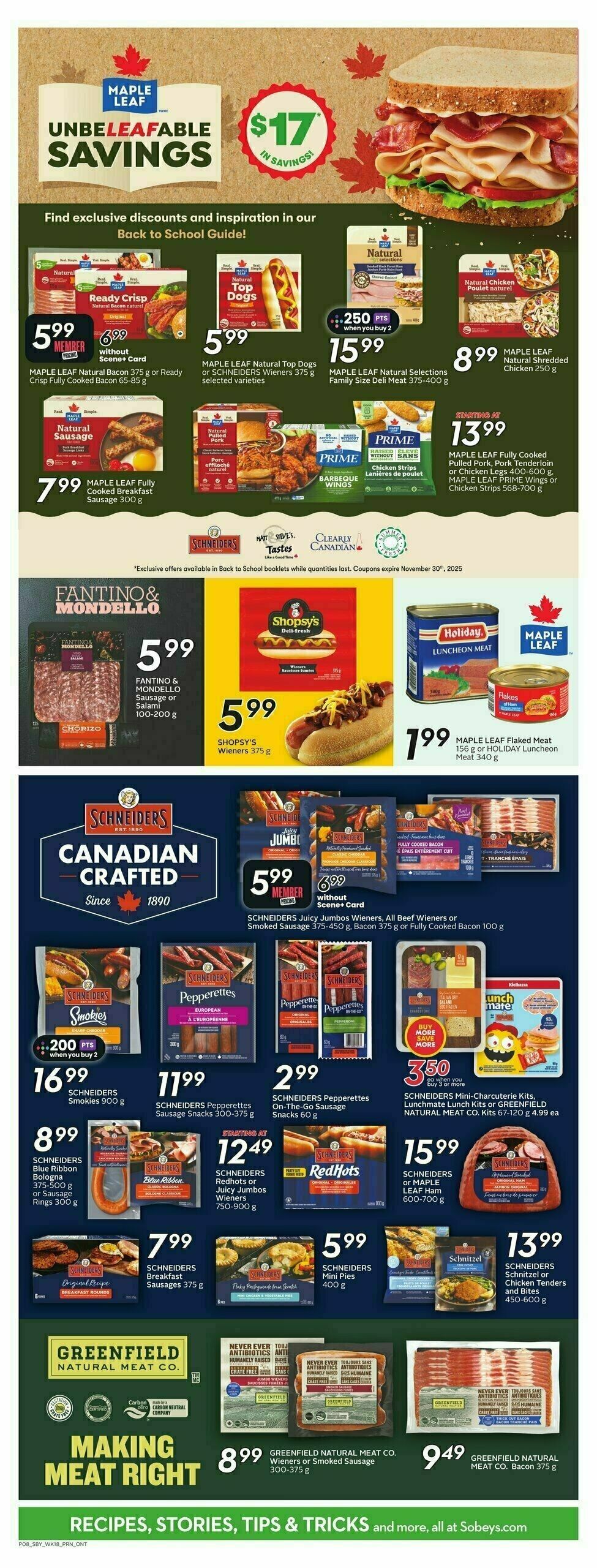 Sobeys Flyer from August 28
