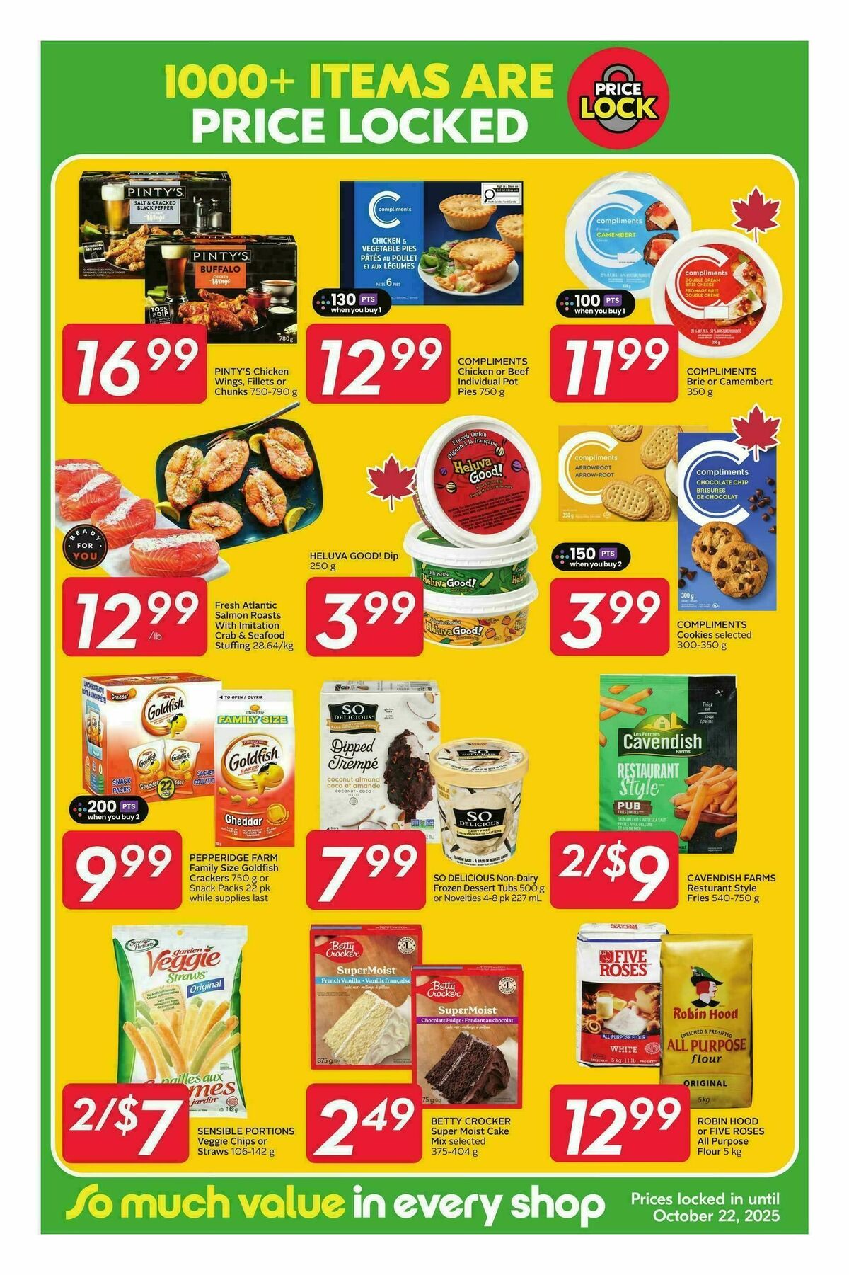 Sobeys Price Lock Flyer from September 18