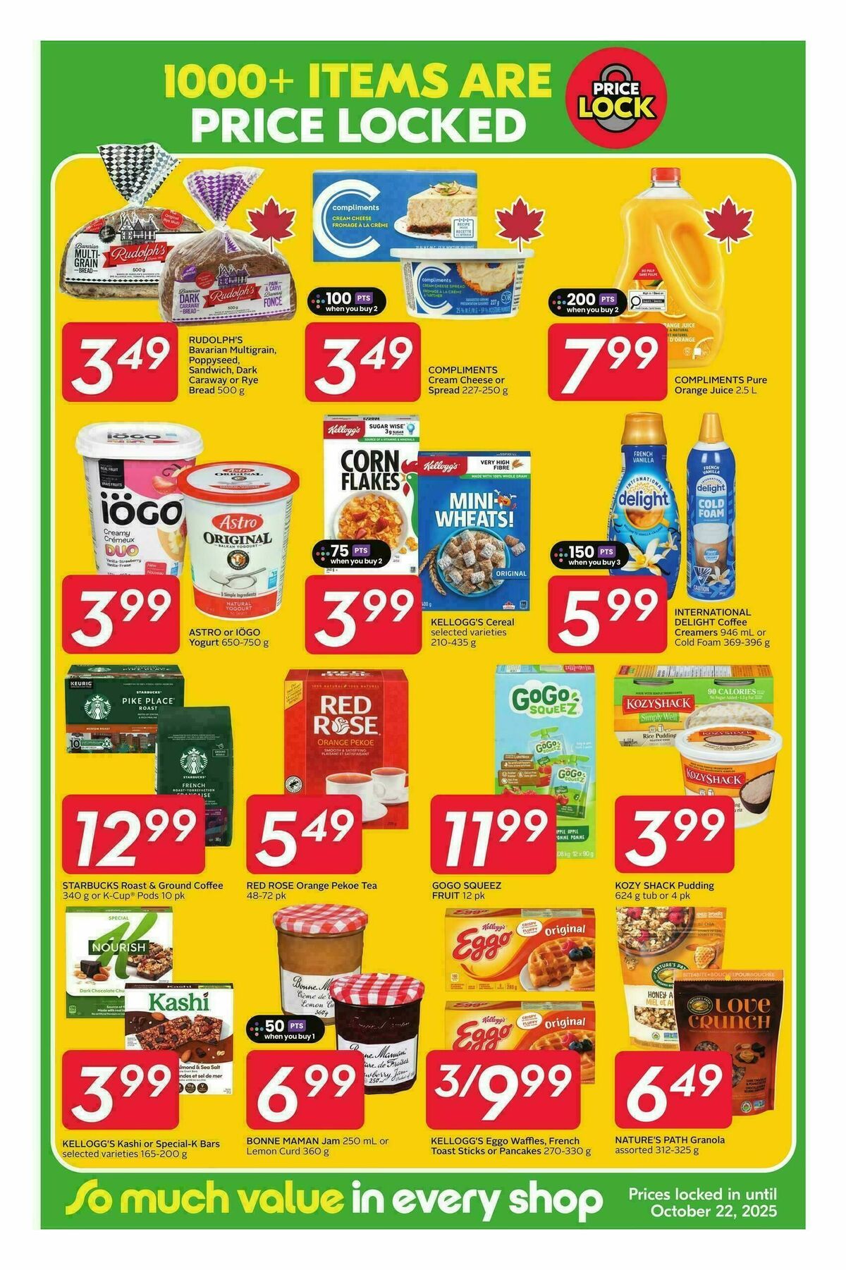 Sobeys Price Lock Flyer from September 18