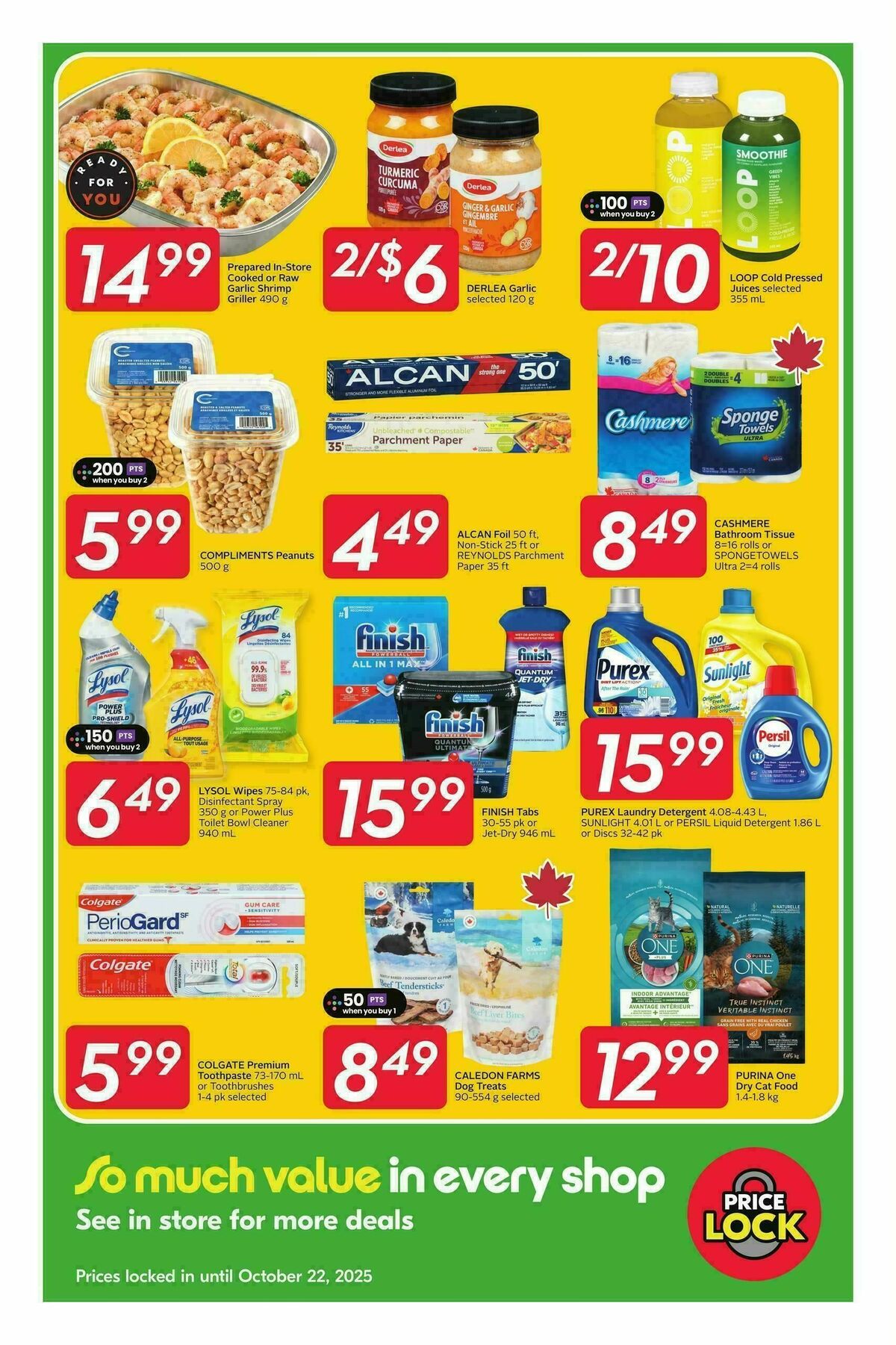 Sobeys Price Lock Flyer from September 18