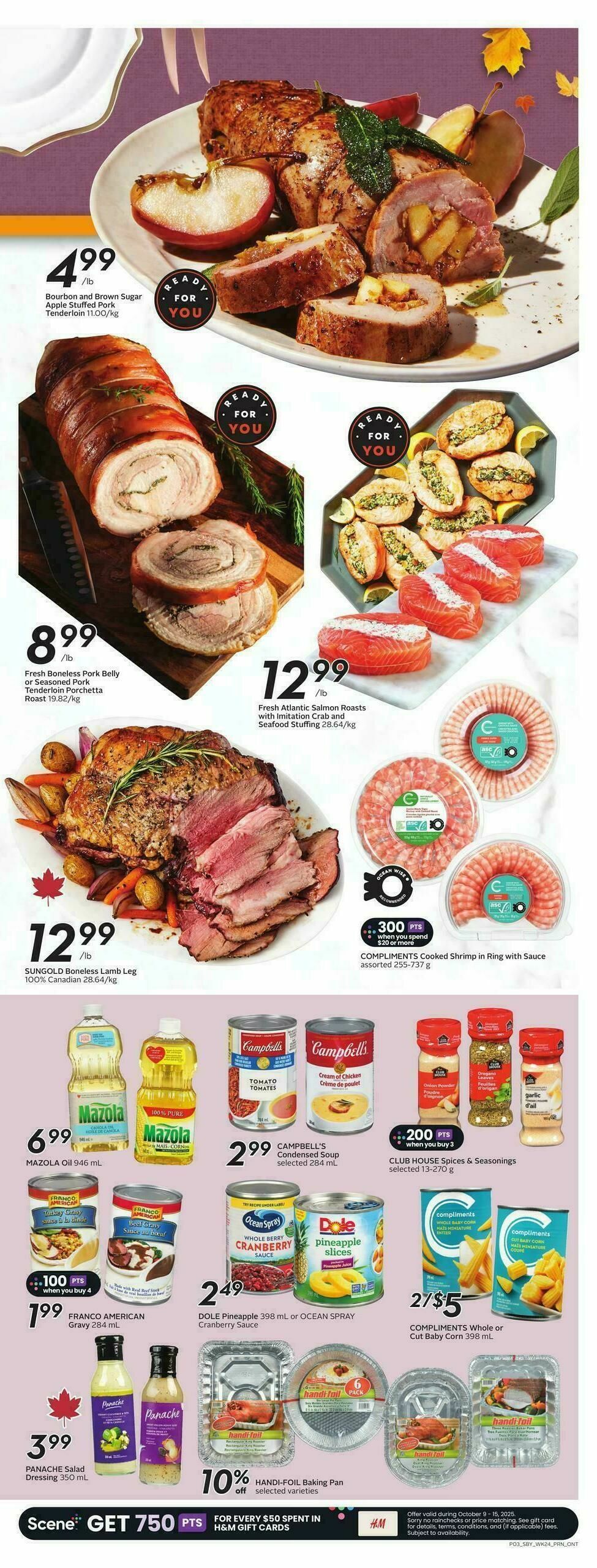 Sobeys Flyer from October 9