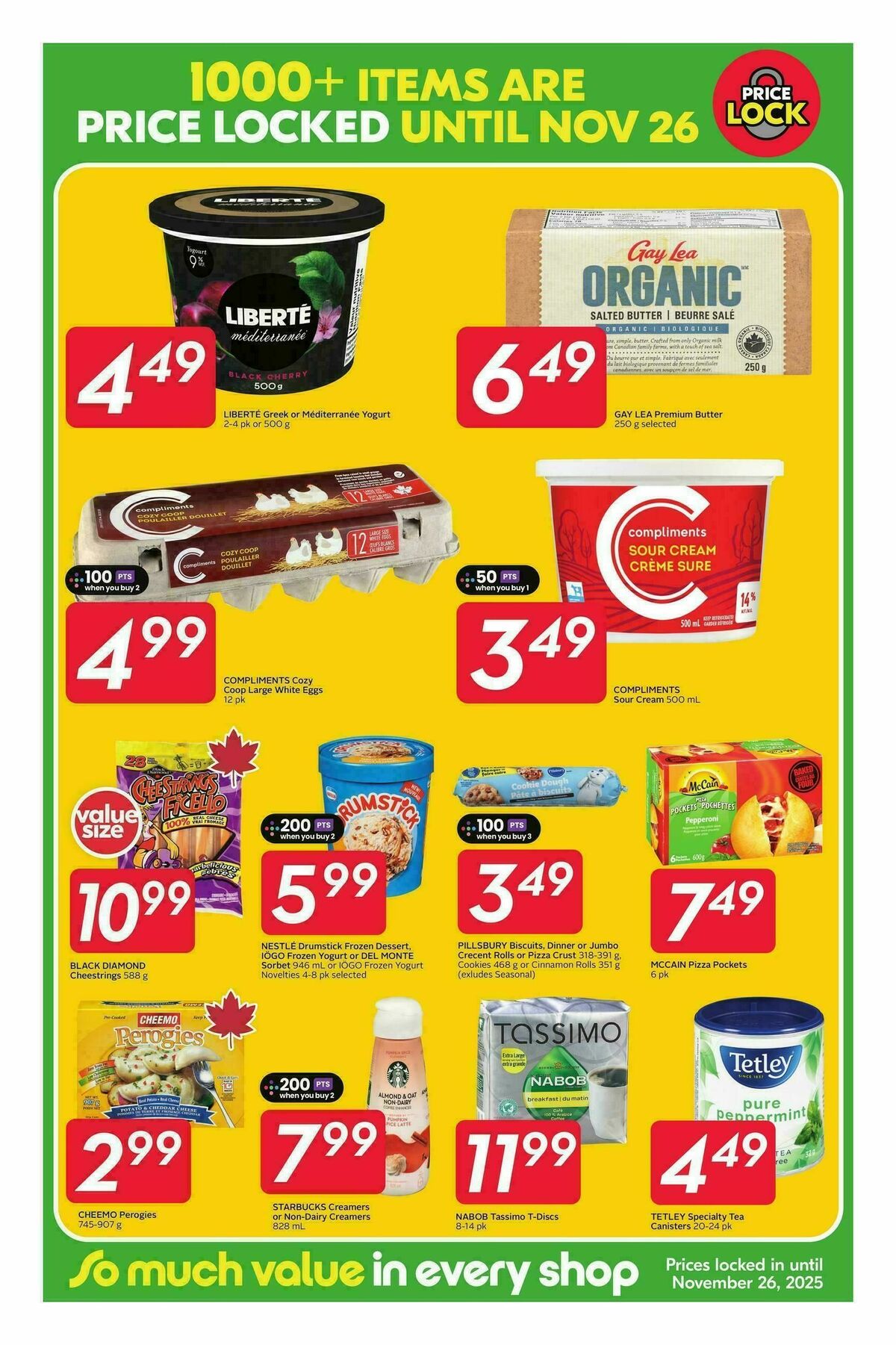 Sobeys Price Lock Flyer from October 23