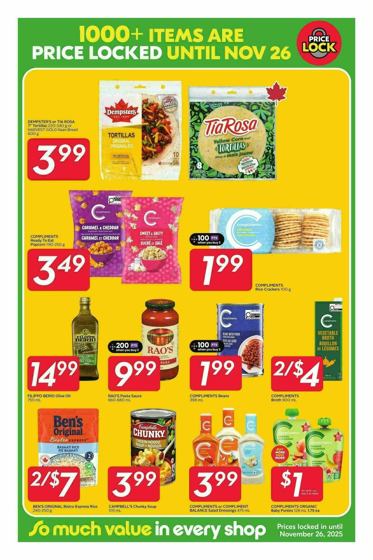 Sobeys Price Lock Flyer from October 23
