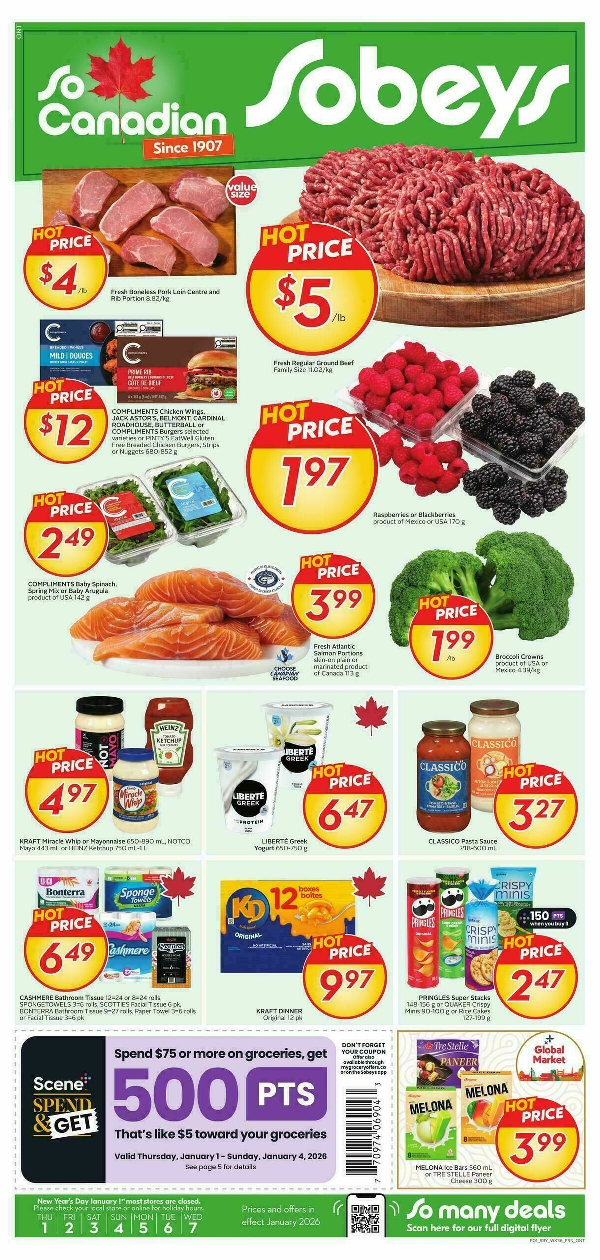 Sobeys Flyer from January 1