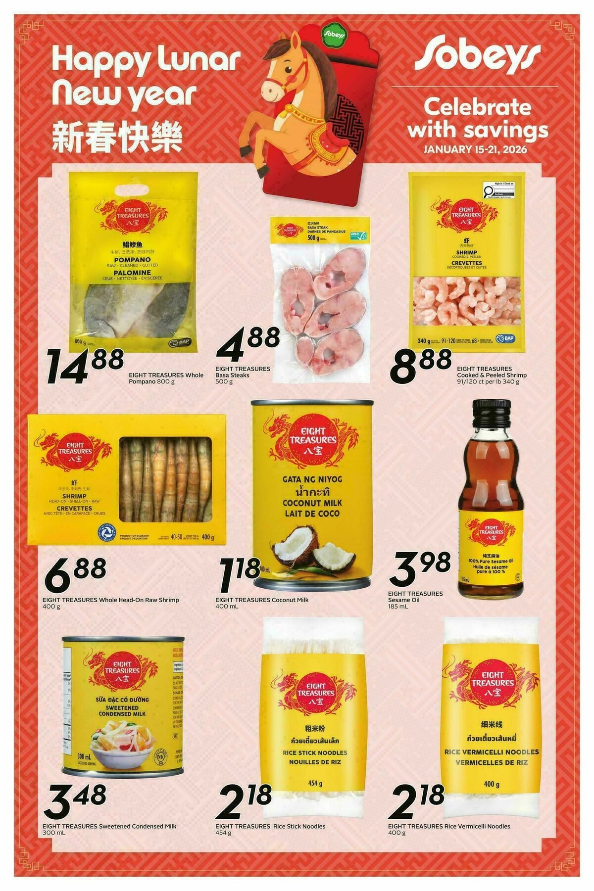 Sobeys Lunar New Year Flyer from January 15