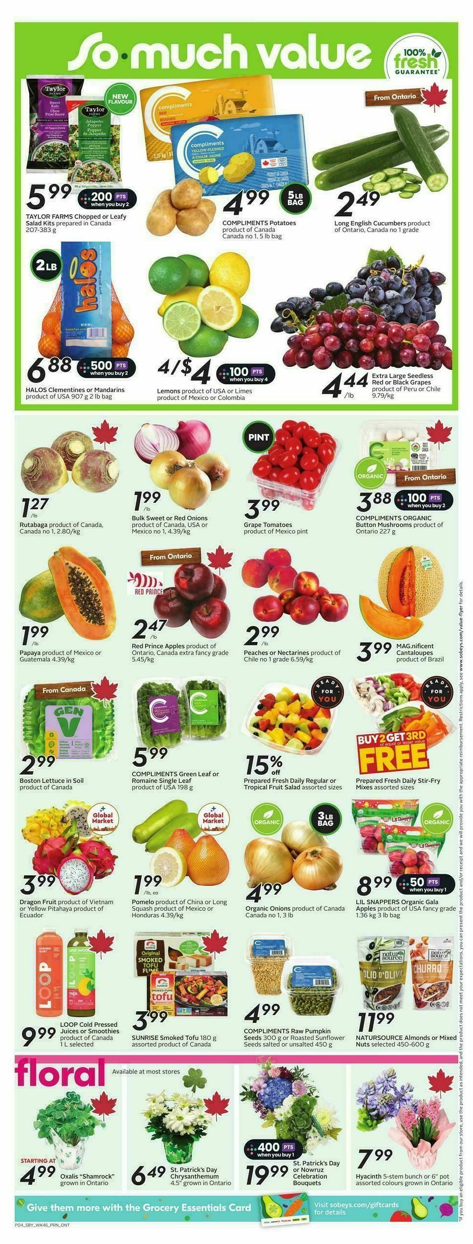 Sobeys Flyer from March 12