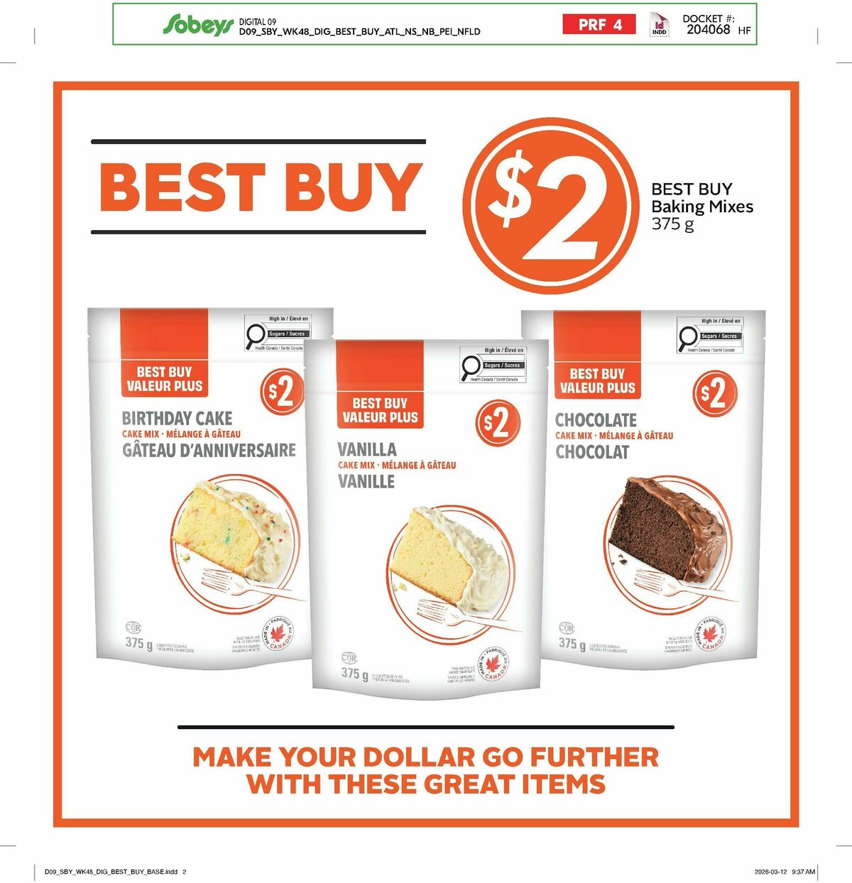 Sobeys Flyer from March 26