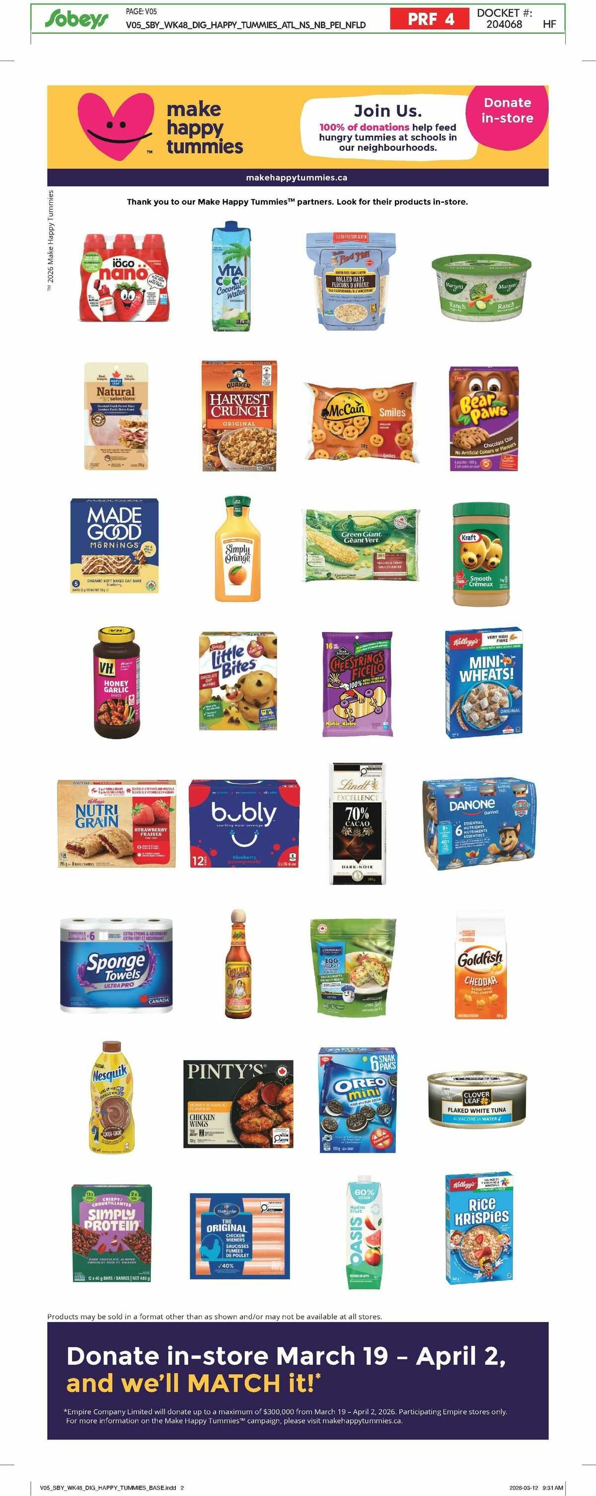 Sobeys Flyer from March 26