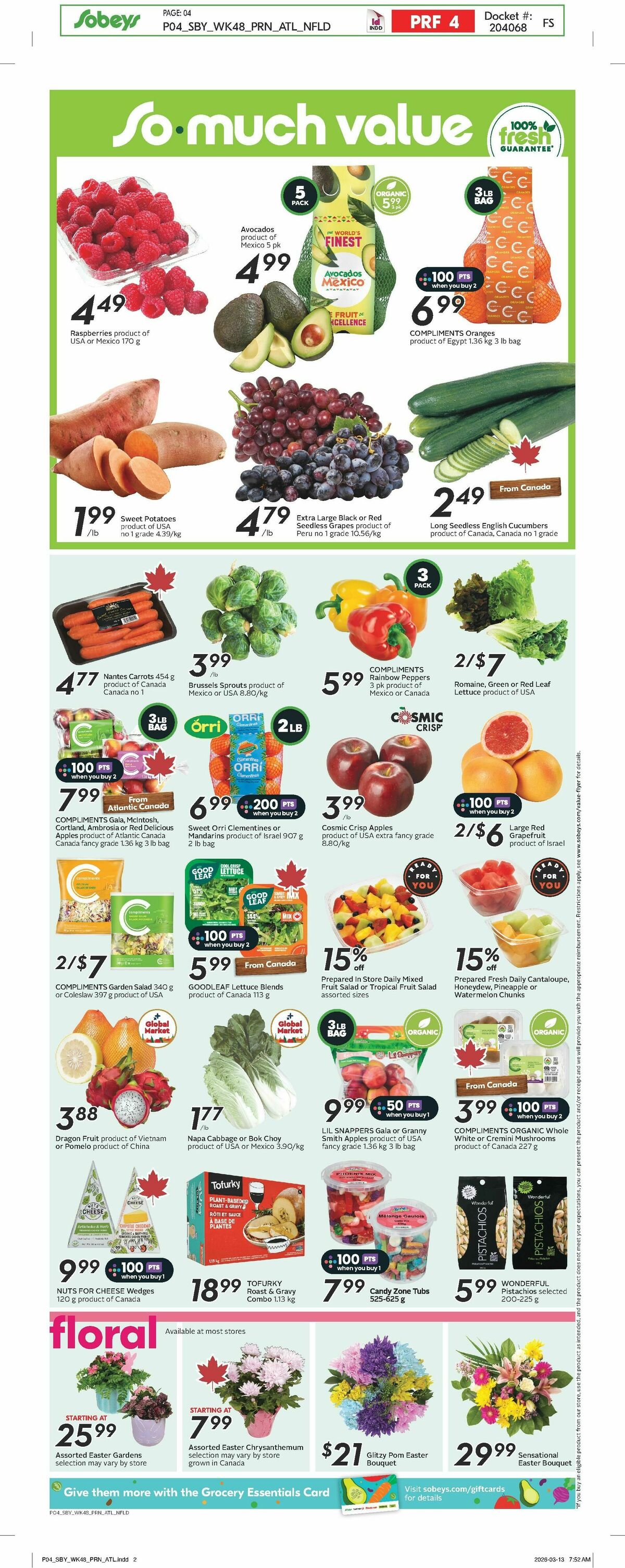Sobeys Flyer from March 26