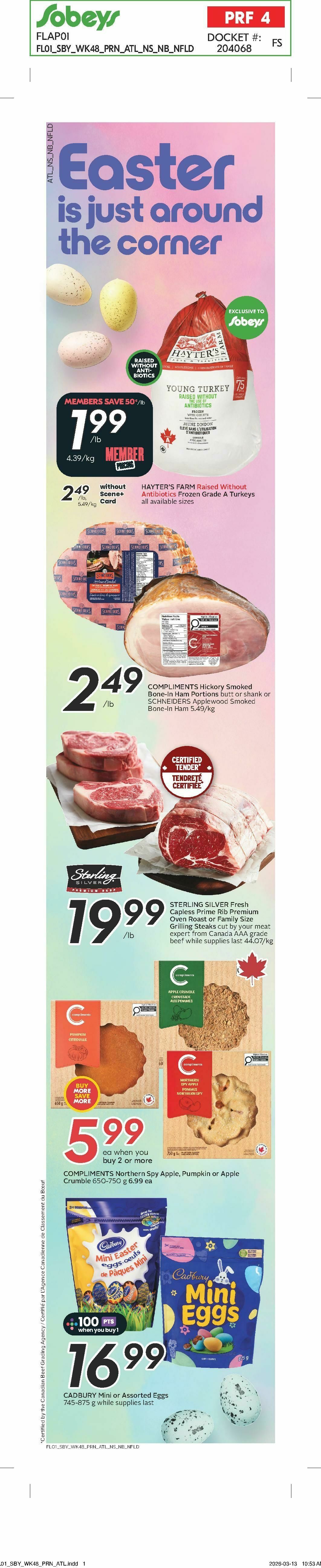Sobeys Flyer from March 26