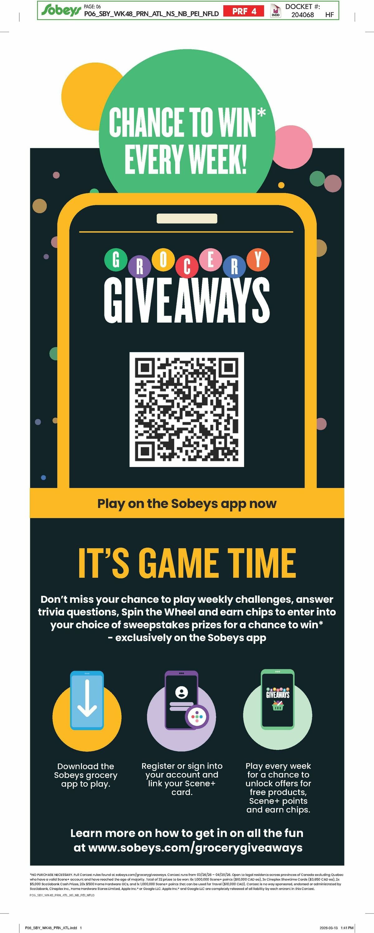 Sobeys Flyer from March 26