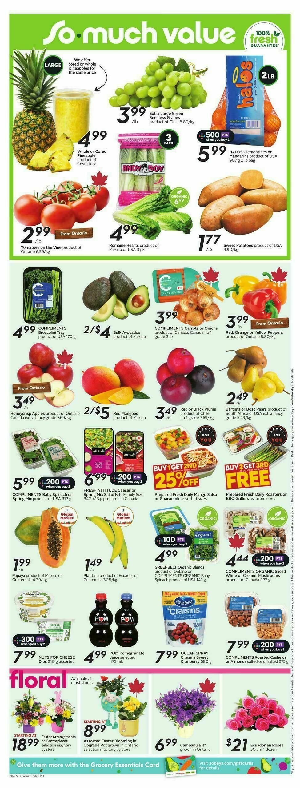 Sobeys Flyer from April 2