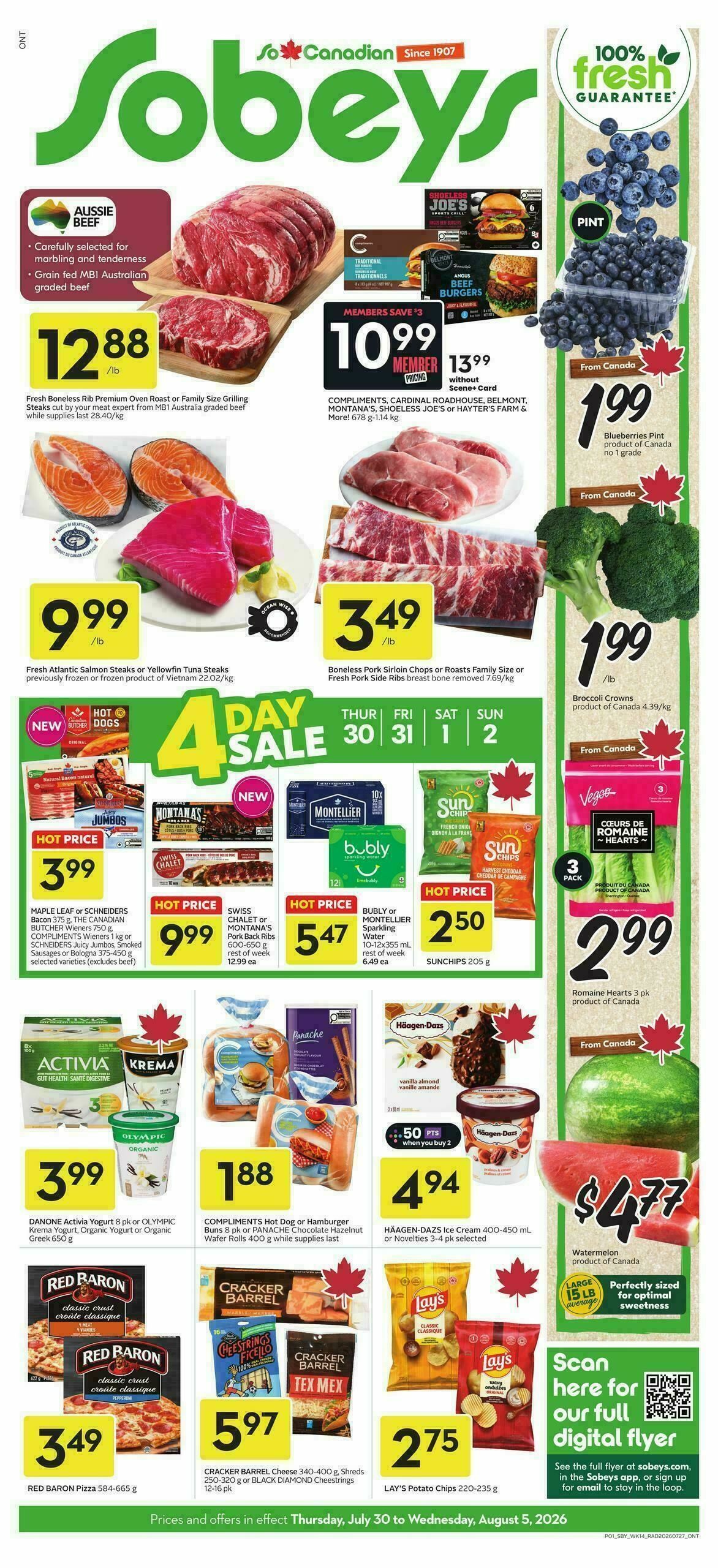 Sobeys Flyer from July 30