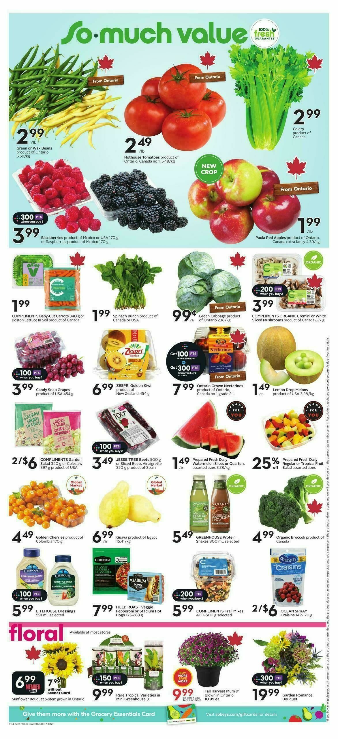 Sobeys Flyer from August 20