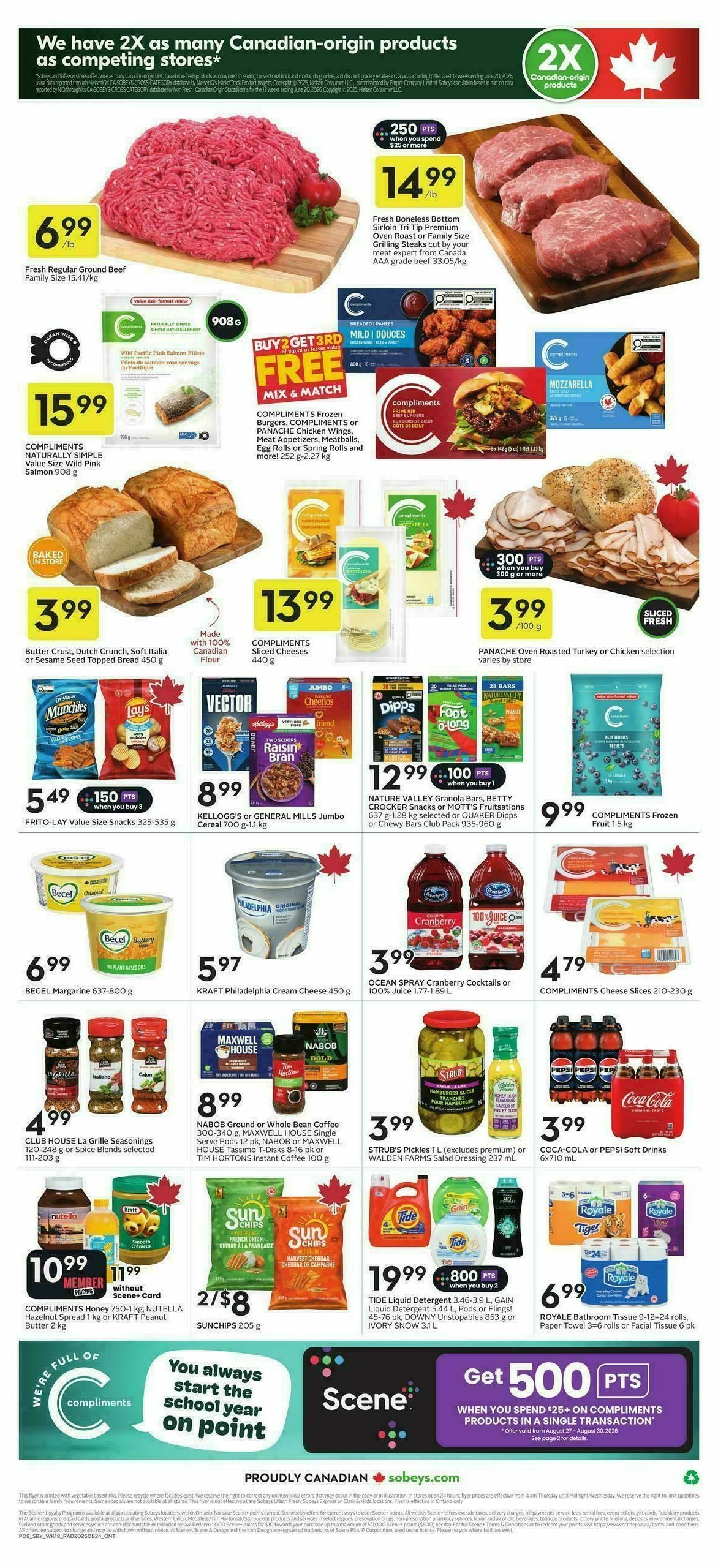 Sobeys Flyer from August 27