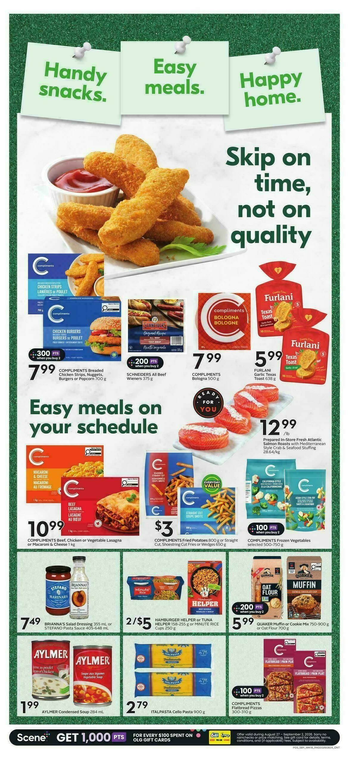 Sobeys Flyer from August 27