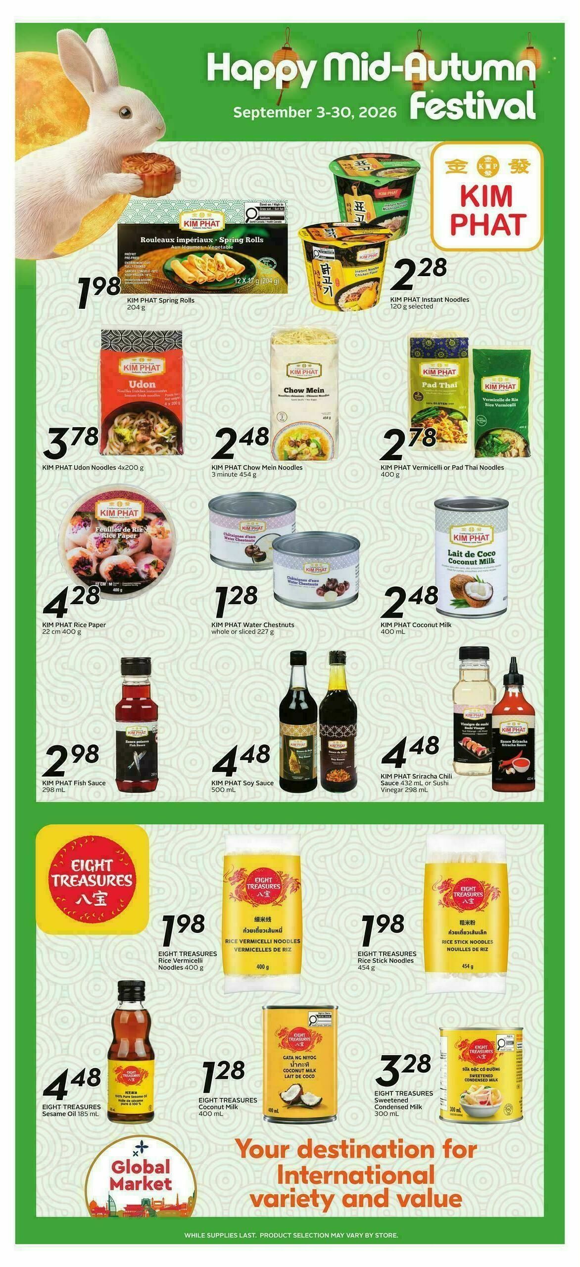 Sobeys Mid-Autumn Festival Flyer from September 3
