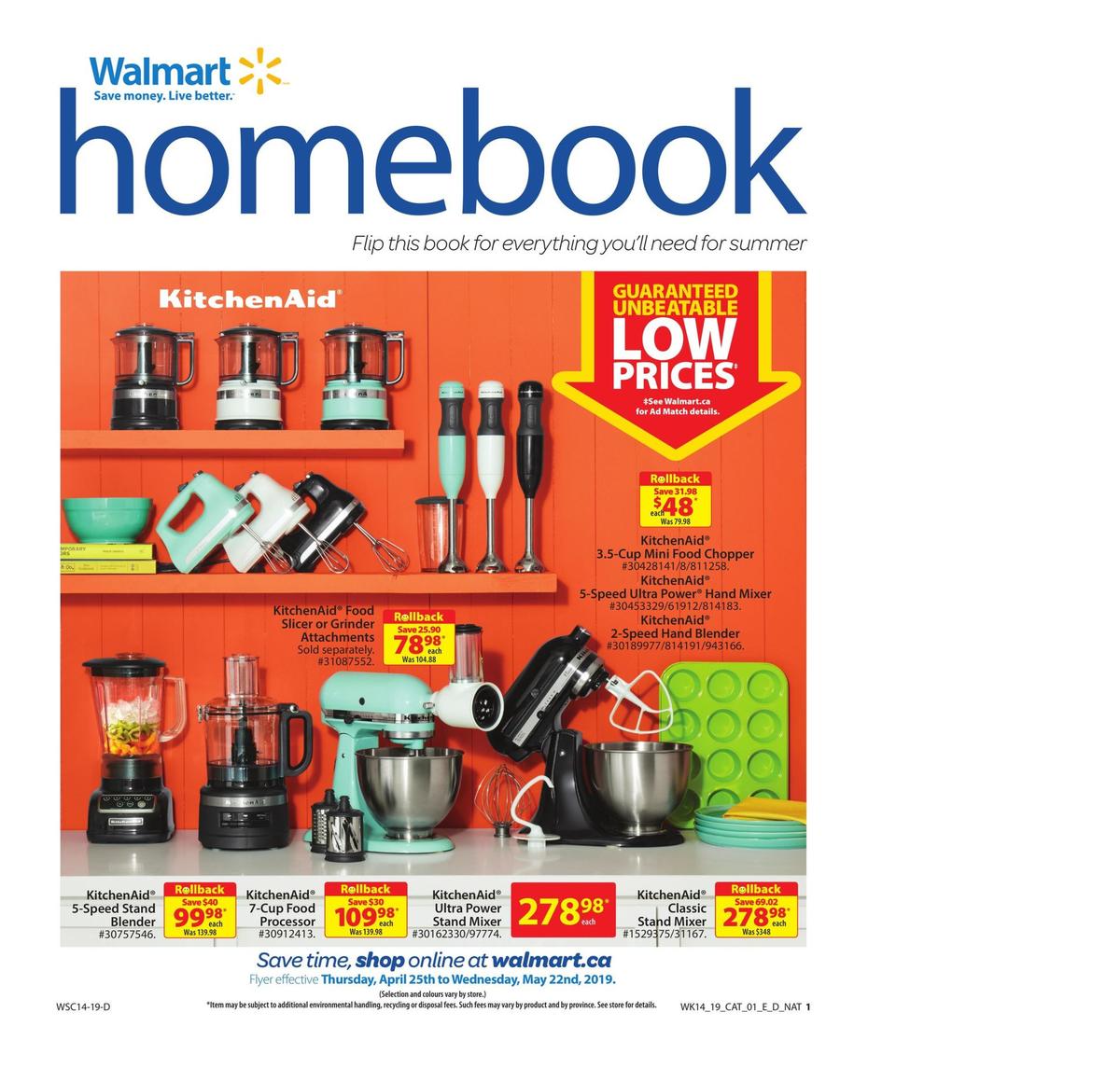 Walmart Home Book Flyer from April 25