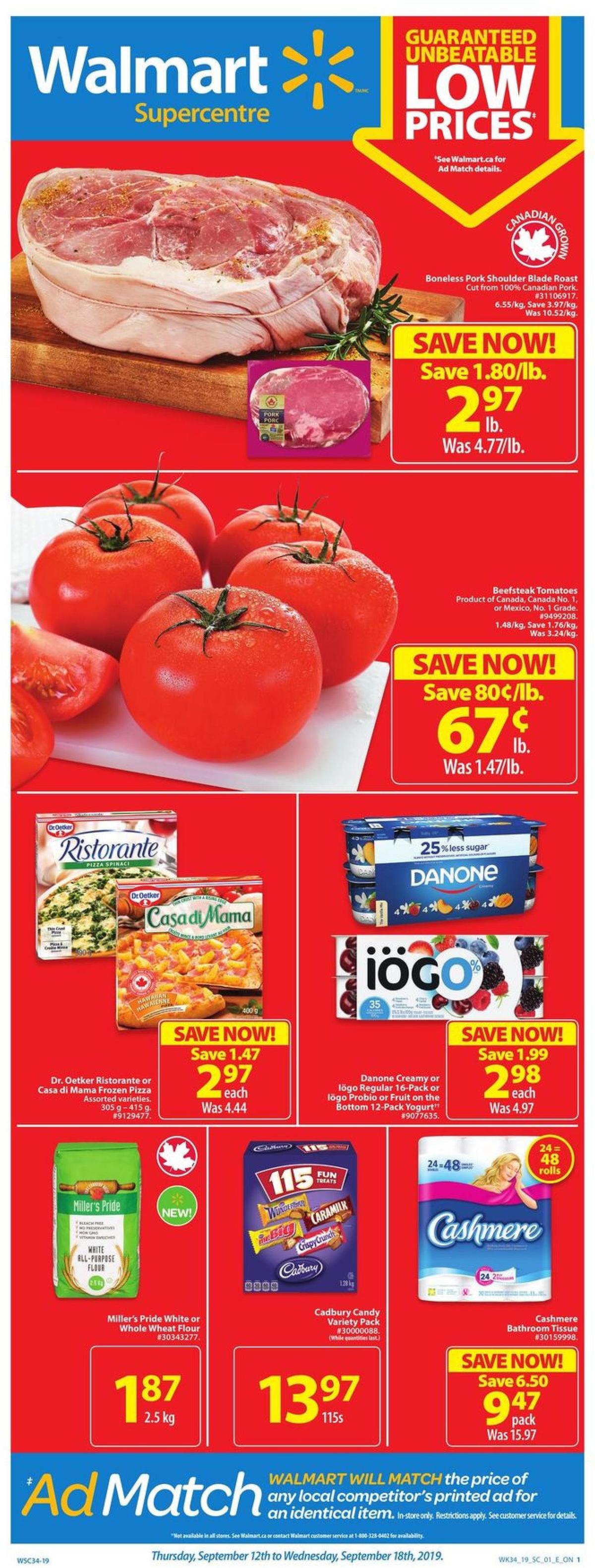 Walmart Flyer from September 12