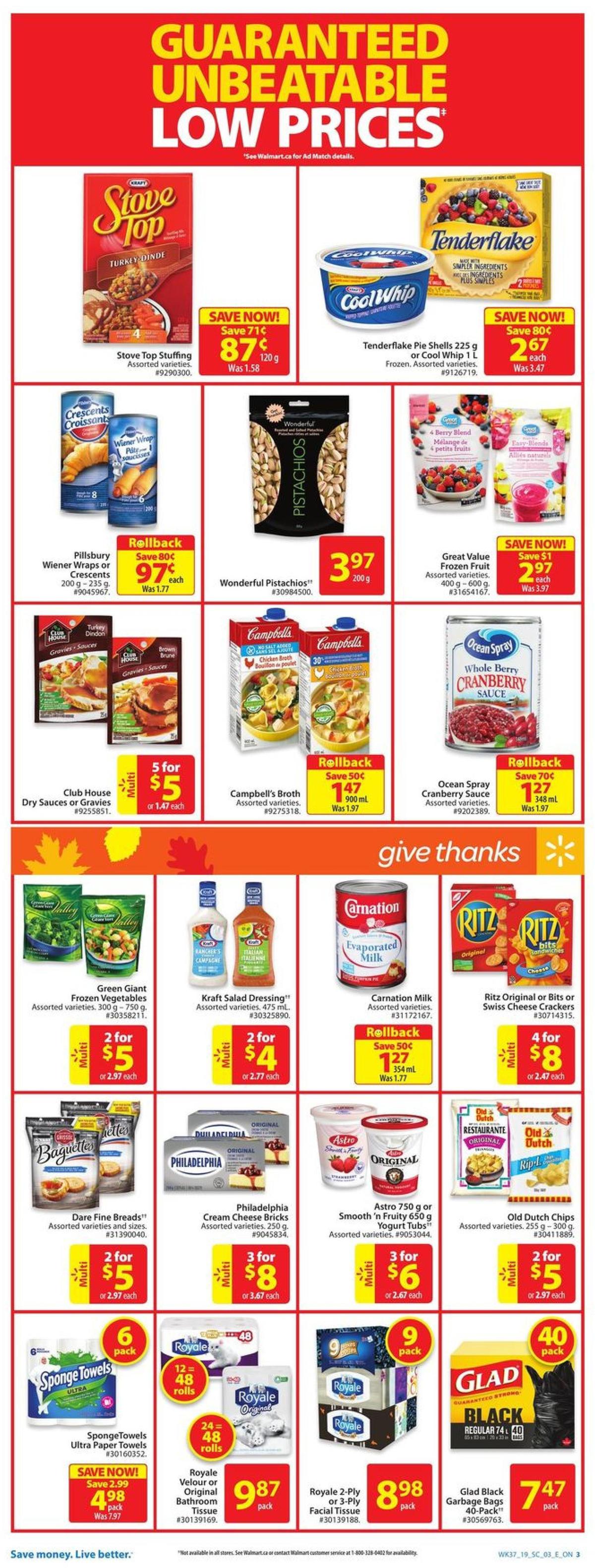 Walmart Flyer from October 3